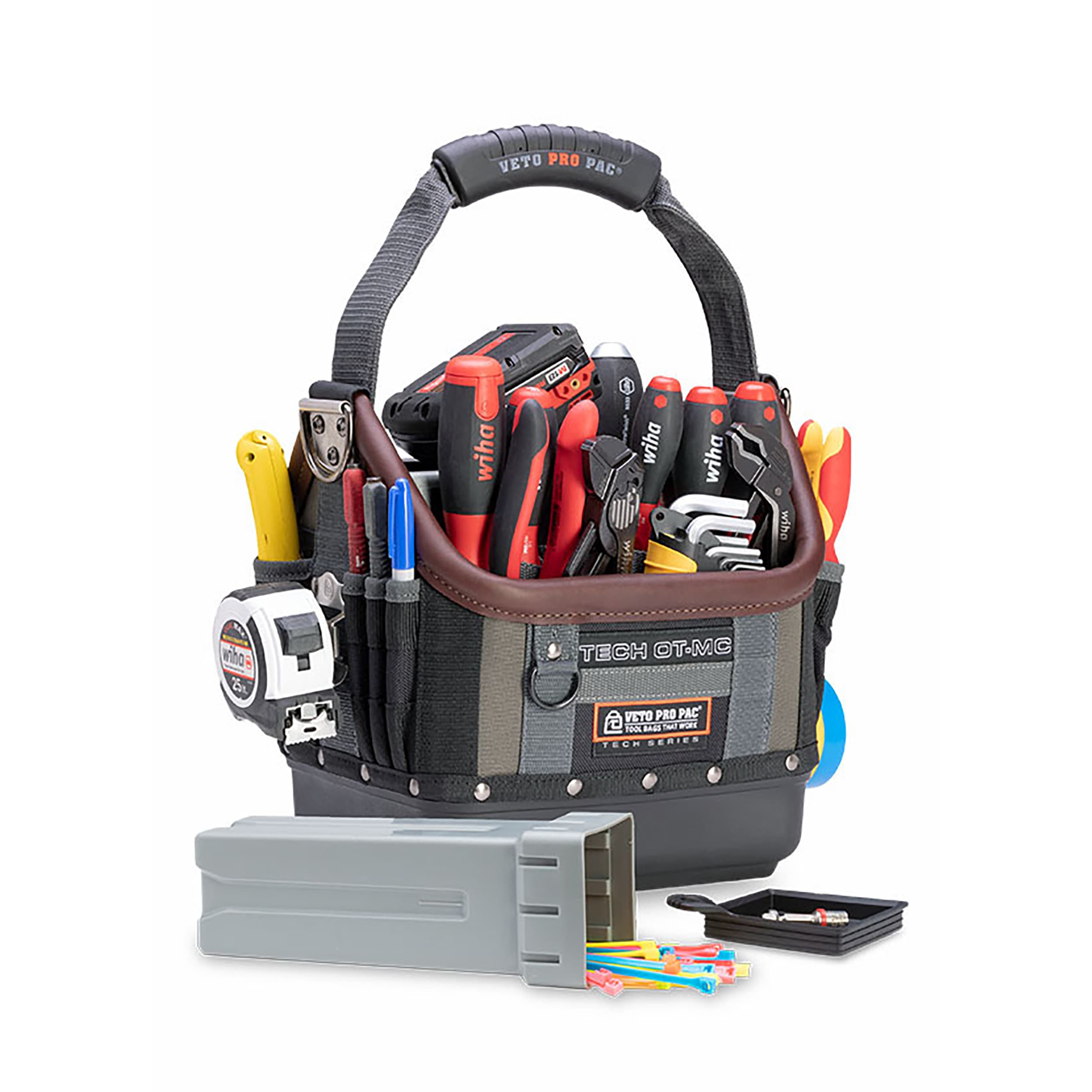 Bolsa de herramientas Veto Pro Pac Tech OT-MC Original de nylon, 13 pulgadas de ancho x 10.5 pulgadas de profundidad x 12 pulgadas de largo VPP10061