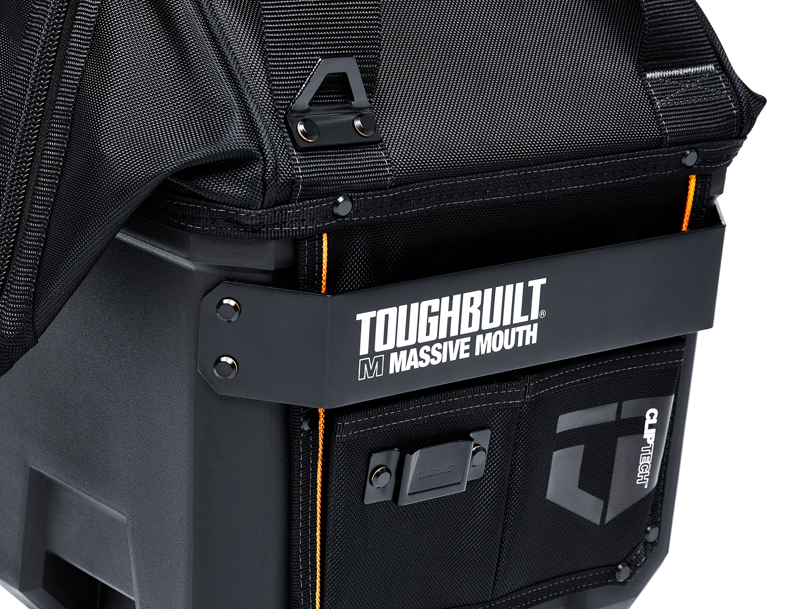 Bolsa de herramientas TOUGHBUILT Massive Mouth M de plástico negro de 12 pulgadas de ancho x 11 pulgadas de profundidad x 15 pulgadas de largo TBL-CT-62-12