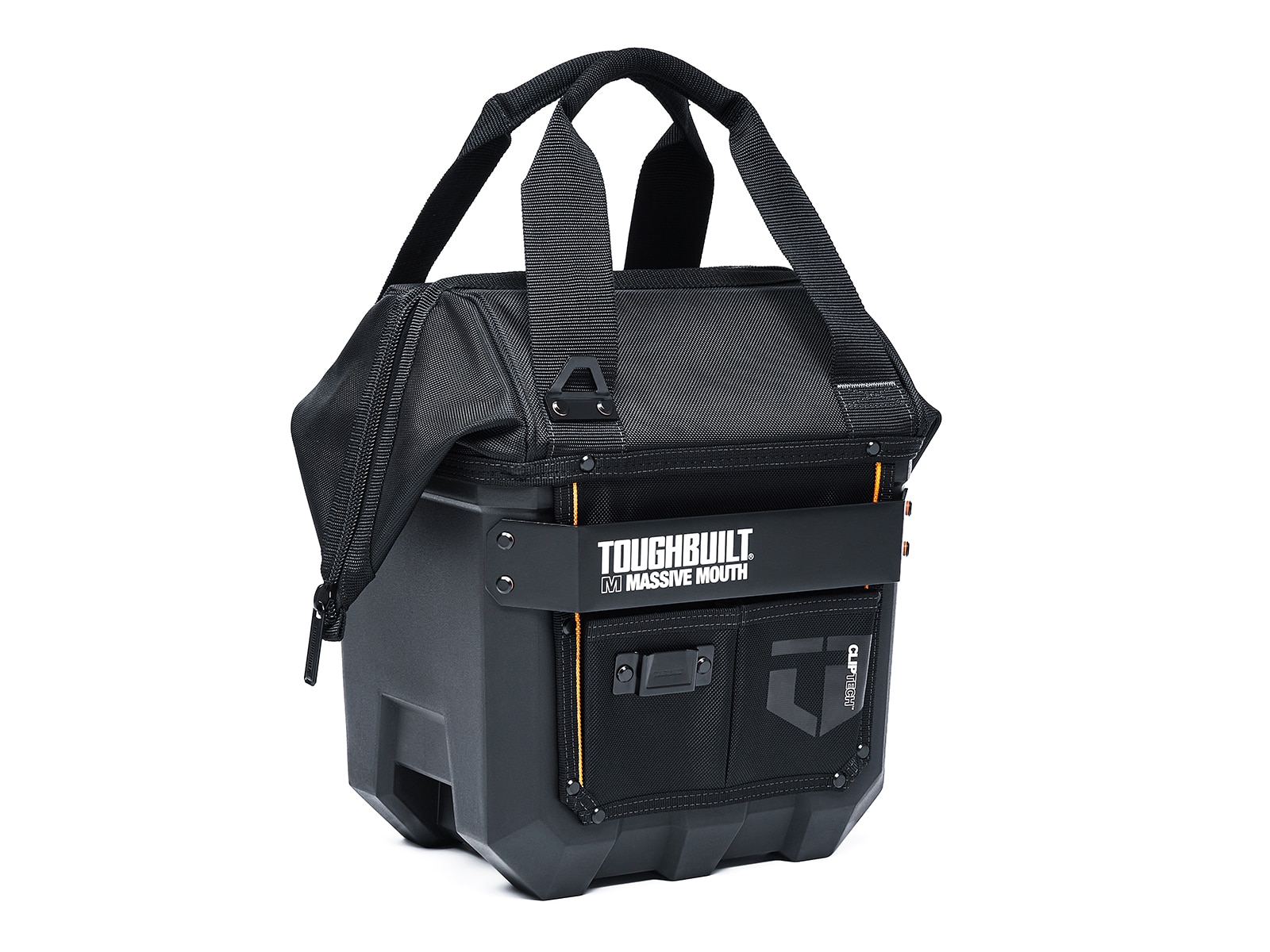 Bolsa de herramientas TOUGHBUILT Massive Mouth M de plástico negro de 12 pulgadas de ancho x 11 pulgadas de profundidad x 15 pulgadas de largo TBL-CT-62-12
