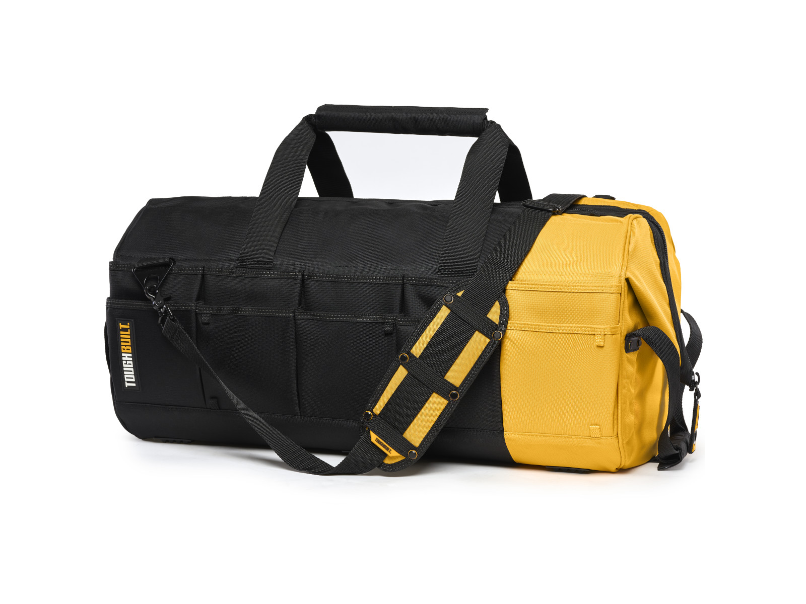 Bolsa de herramientas con cierre TOUGHBUILT Massive Mouth - Fanatic Black de poliéster de 26 pulgadas de ancho x 10.5 pulgadas de profundidad x 11.5 pulgadas de largo TB-60-26