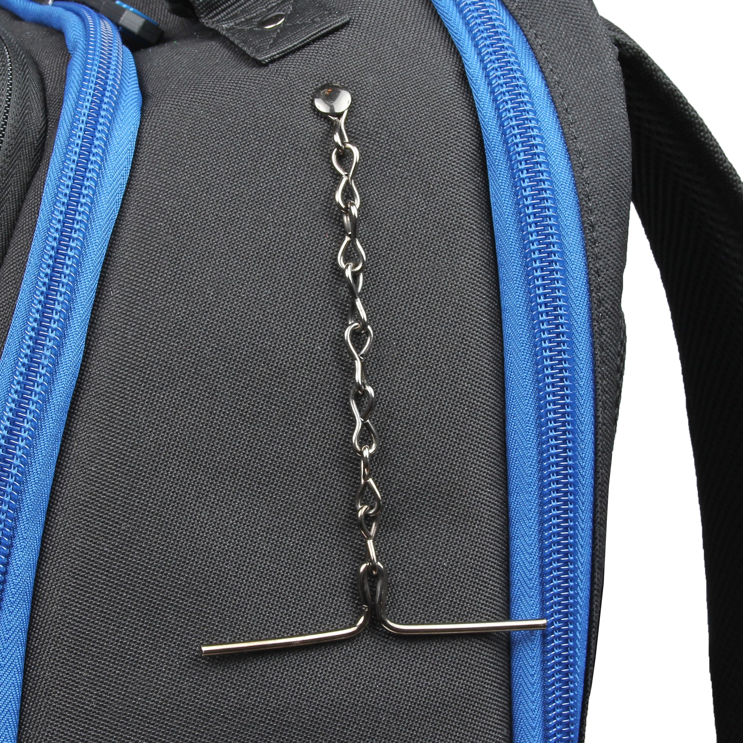 Mochila con cierre IDEAL Pro Series de poliéster negro de 16 pulgadas de ancho x 10.5 pulgadas de profundidad x 19 pulgadas de largo