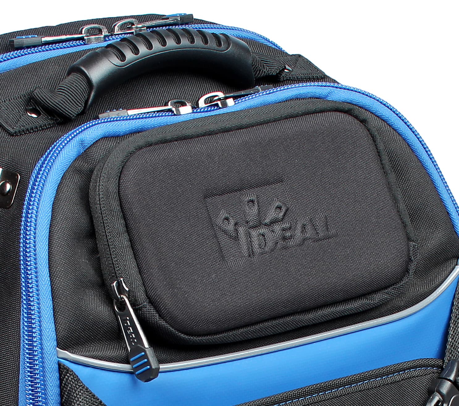 Mochila con cierre IDEAL Pro Series de poliéster negro de 16 pulgadas de ancho x 10.5 pulgadas de profundidad x 19 pulgadas de largo