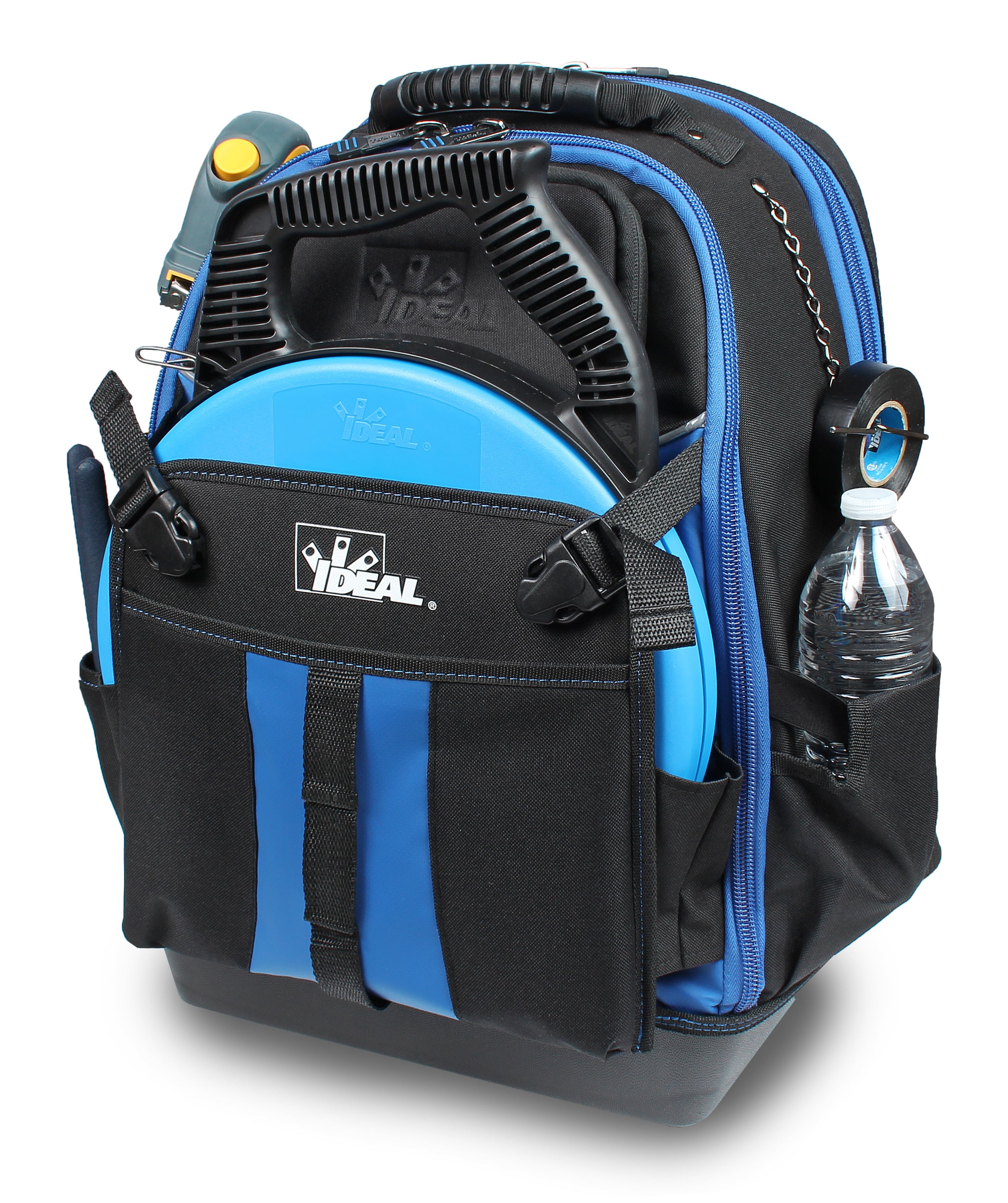 Mochila con cierre IDEAL Pro Series de poliéster negro de 16 pulgadas de ancho x 10.5 pulgadas de profundidad x 19 pulgadas de largo