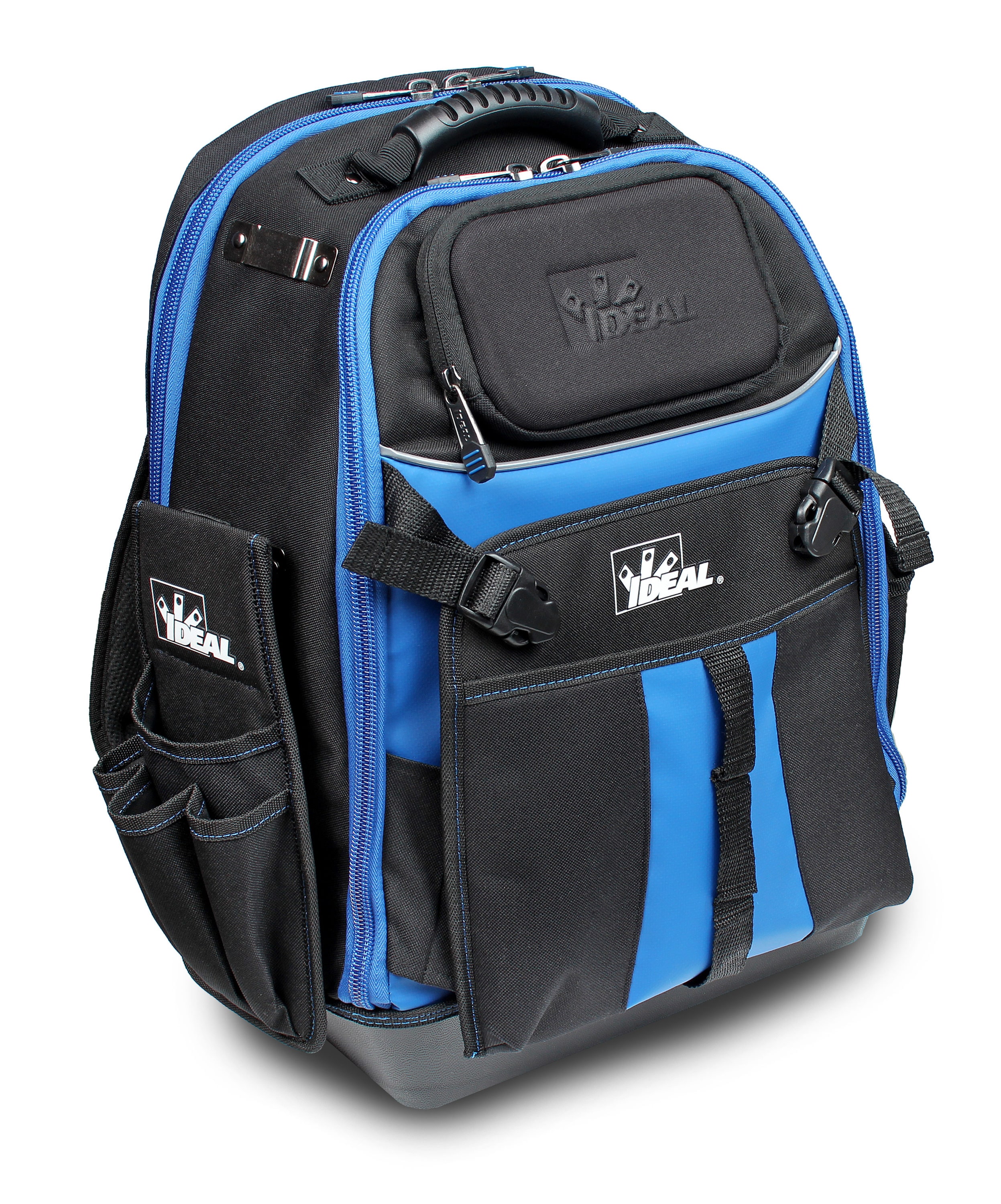 Mochila con cierre IDEAL Pro Series de poliéster negro de 16 pulgadas de ancho x 10.5 pulgadas de profundidad x 19 pulgadas de largo