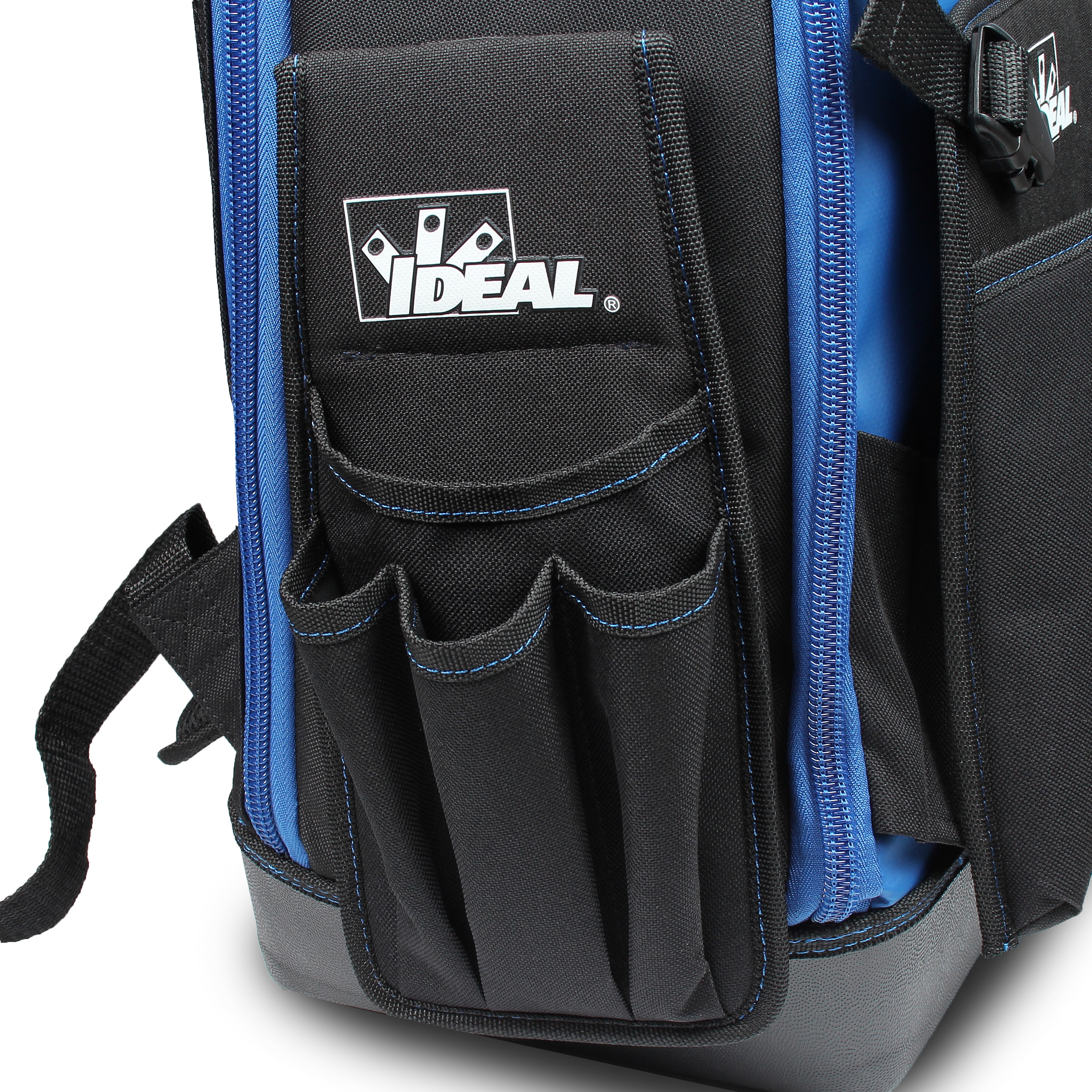 Mochila con cierre IDEAL Pro Series de poliéster negro de 16 pulgadas de ancho x 10.5 pulgadas de profundidad x 19 pulgadas de largo