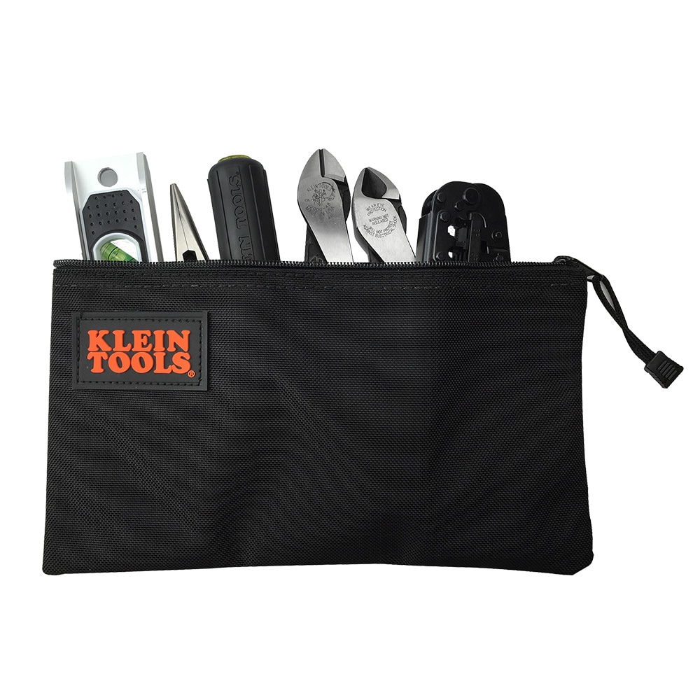 Bolsa con cierre Klein Tools, estuche de herramientas de Nylon Cordura, 12-1/2 pulgadas 5139B