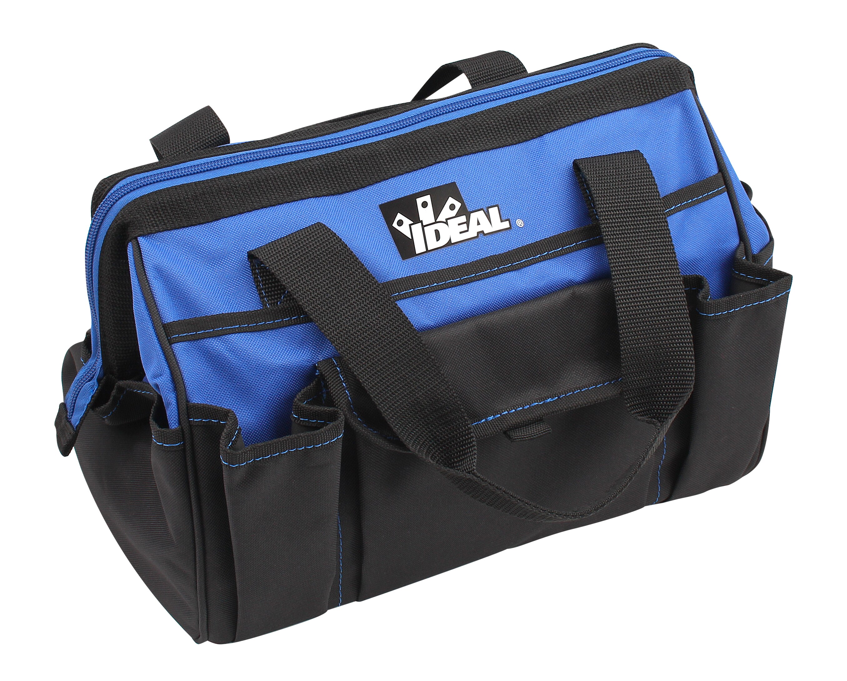 Bolsa de herramientas con cierre IDEAL Azul de poliéster de 9.0 pulgadas de ancho x 9.0 pulgadas de profundidad x 13.0 pulgadas de largo 37-013