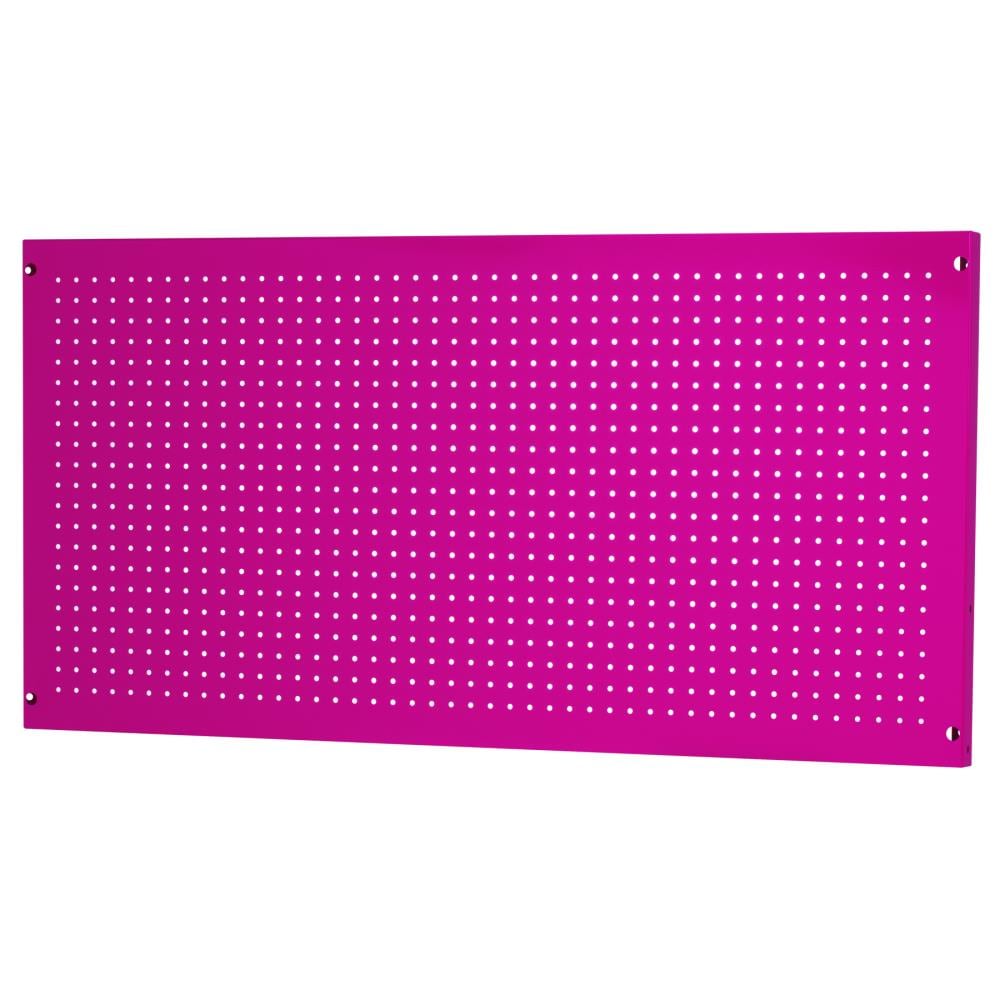 Tablero de clavijas de acero The Original Pink Box montado en pared de 24 pulgadas por 48 pulgadas PB2448PB