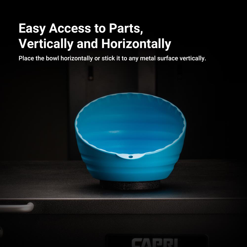 Accesorio magnético de plástico de Capri Tools, dos tazones magnéticos para partes CP-PARTSBOWL-SET.