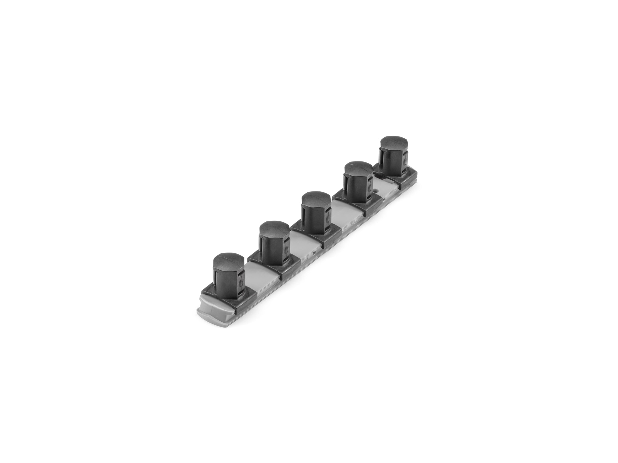 Almacenamiento de llaves de plástico TEKTON - Riel de 3/4 de pulgada por 8 pulgadas con 5 clips OSR31305