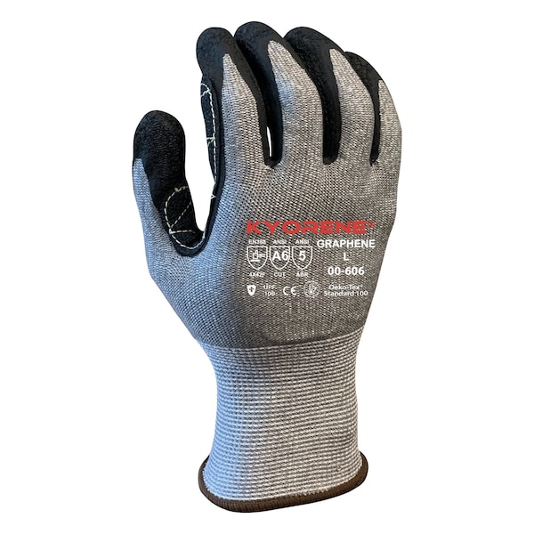 Guantes resistentes al corte Armor Guys, Nivel de corte A6, 13g, Gris/Negro, Talla 2X - 00-606-2X