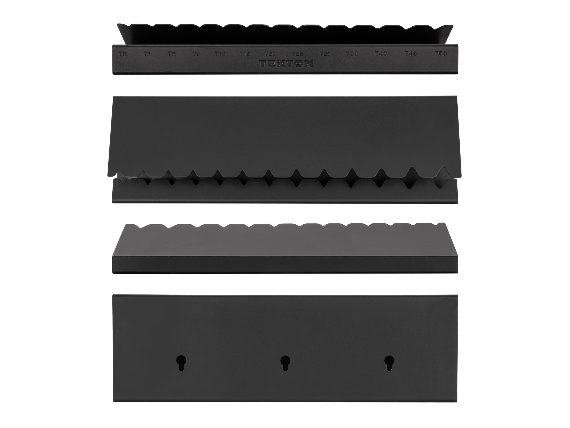 Organizador de herramientas de acero TEKTON con marcadores T6 - T50 OKH64501