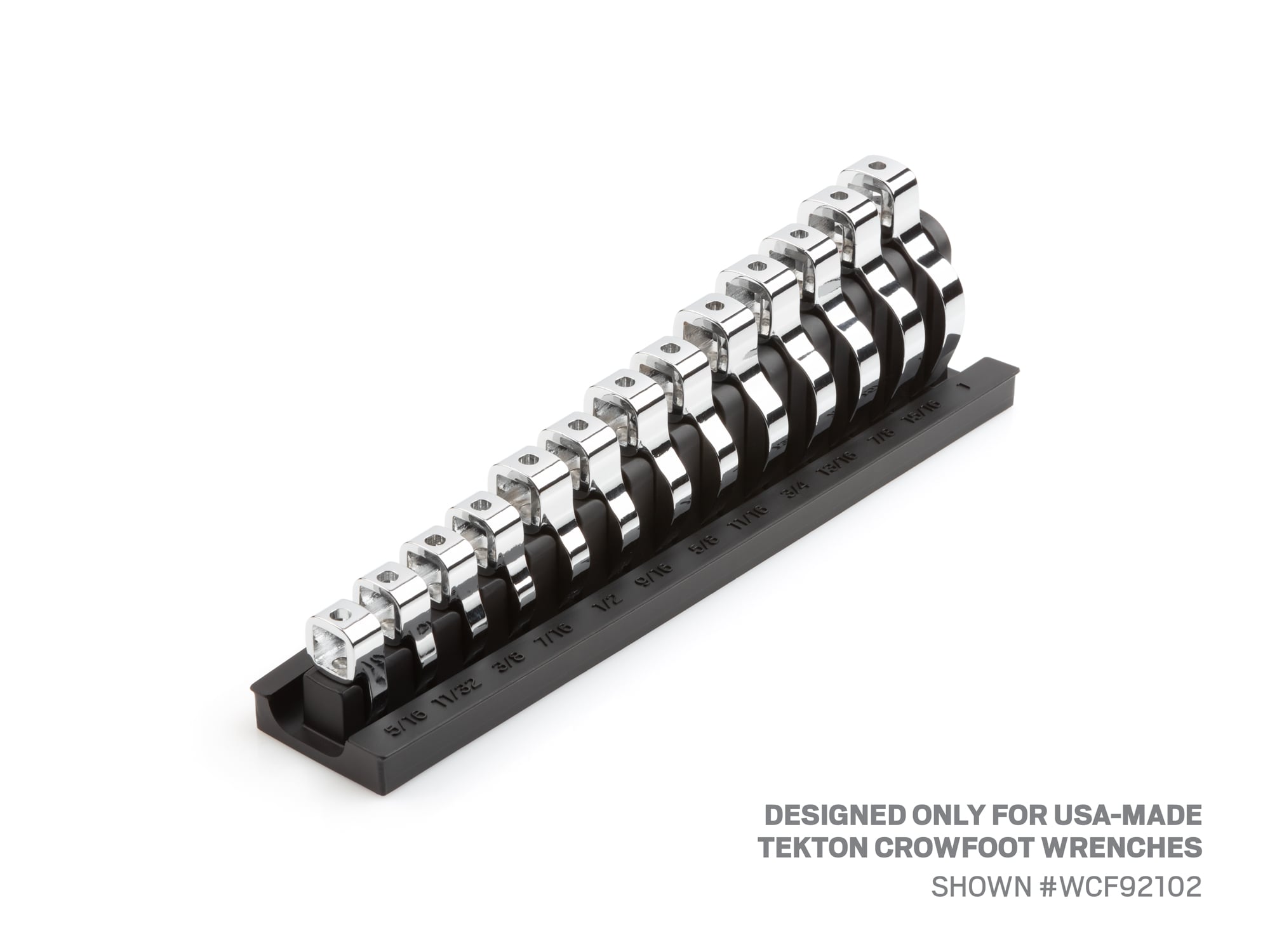 Almacenamiento de Llave de Corona de 13 Herramientas TEKTON Black 5/16 - 1 pulgada 3/8 pulgadas impulsión ORG26113
