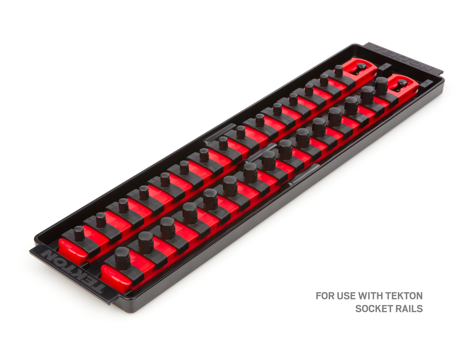 Charola de almacenamiento de plástico TEKTON - Charola de 13 pulgadas que sostiene 2 rieles OSC72000