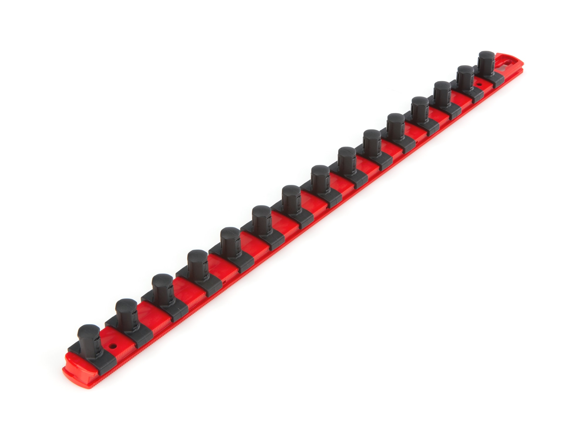 Almacenamiento de sockets de plástico TEKTON - riel para 15 sockets de 1/2 pulgada x 18 pulgadas OSR23115