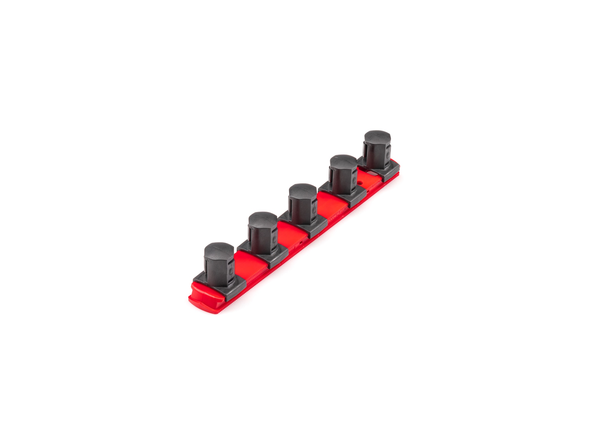 Organizador de sockets de plástico TEKTON - Riel de 8 pulgadas para sockets de 3/4 pulgadas con 5 clips OSR31105