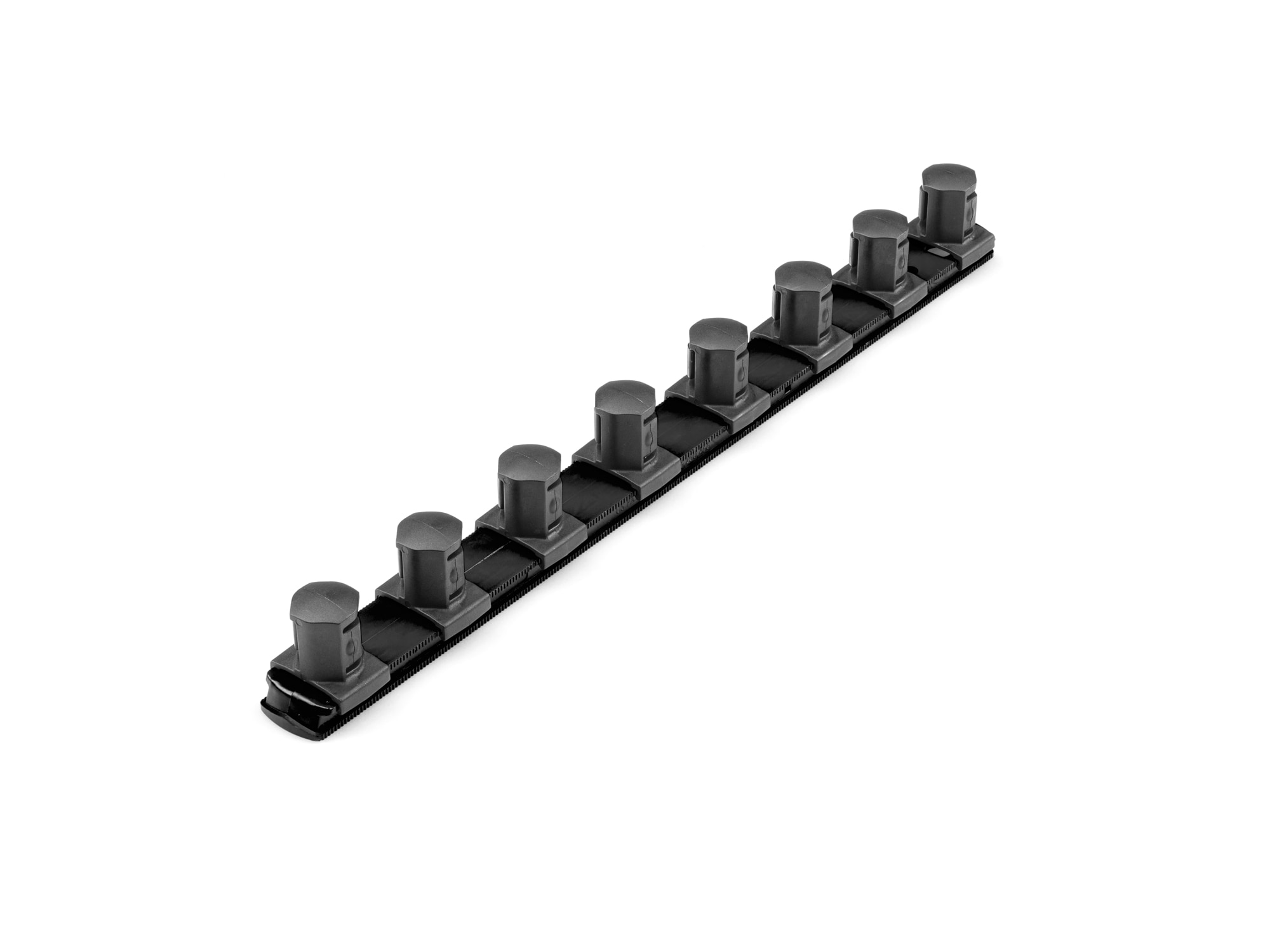 Almacenamiento de dados de plástico TEKTON - Riel de 13 pulgadas para dados de 3/4 pulgadas con 8 clips OSR32208