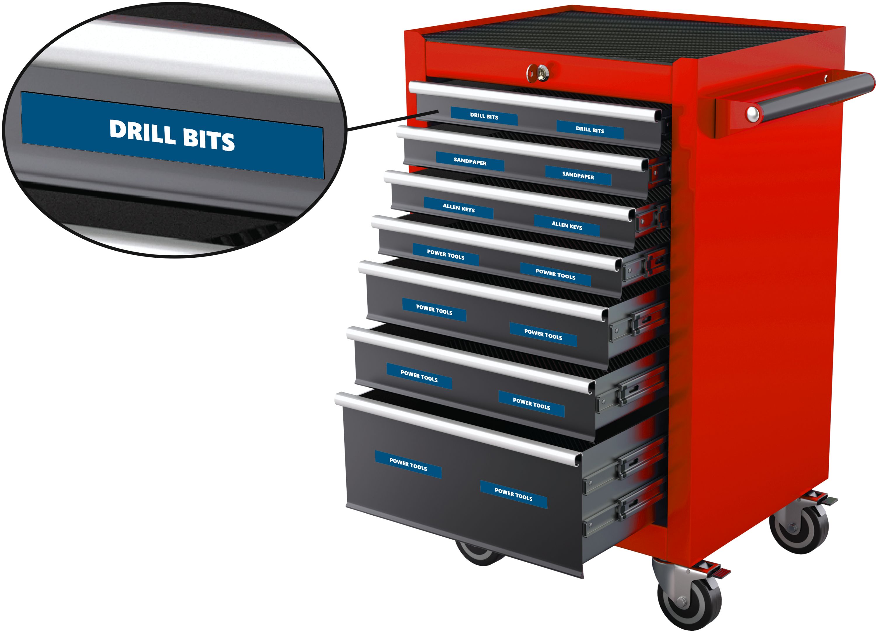 Etiquetas magnéticas únicas para accesorio magnético de vinilo magnético DCM Solutions TBBKB75 de 22 piezas