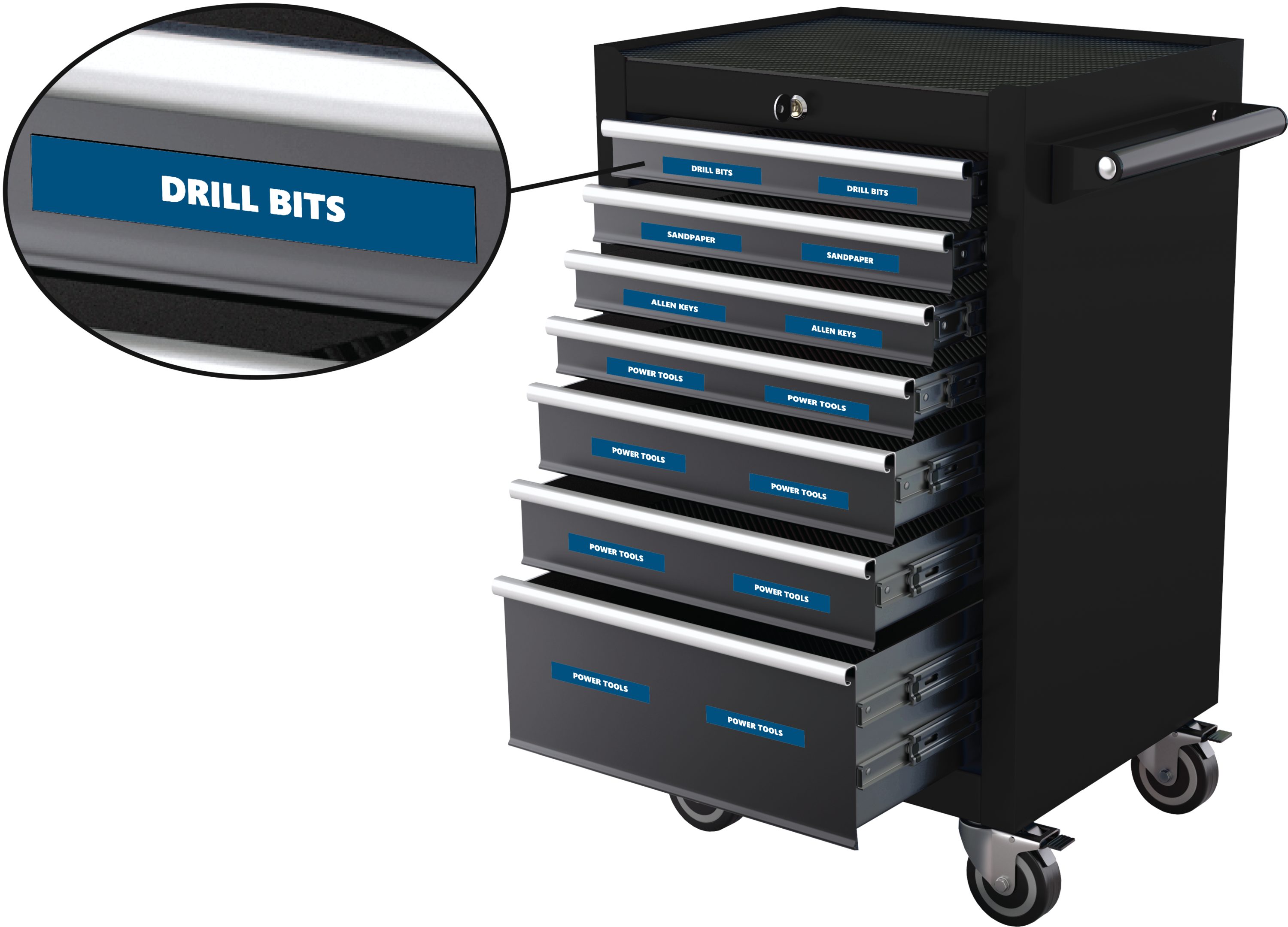 Etiquetas magnéticas únicas para accesorio magnético de vinilo magnético DCM Solutions TBBKB75 de 22 piezas