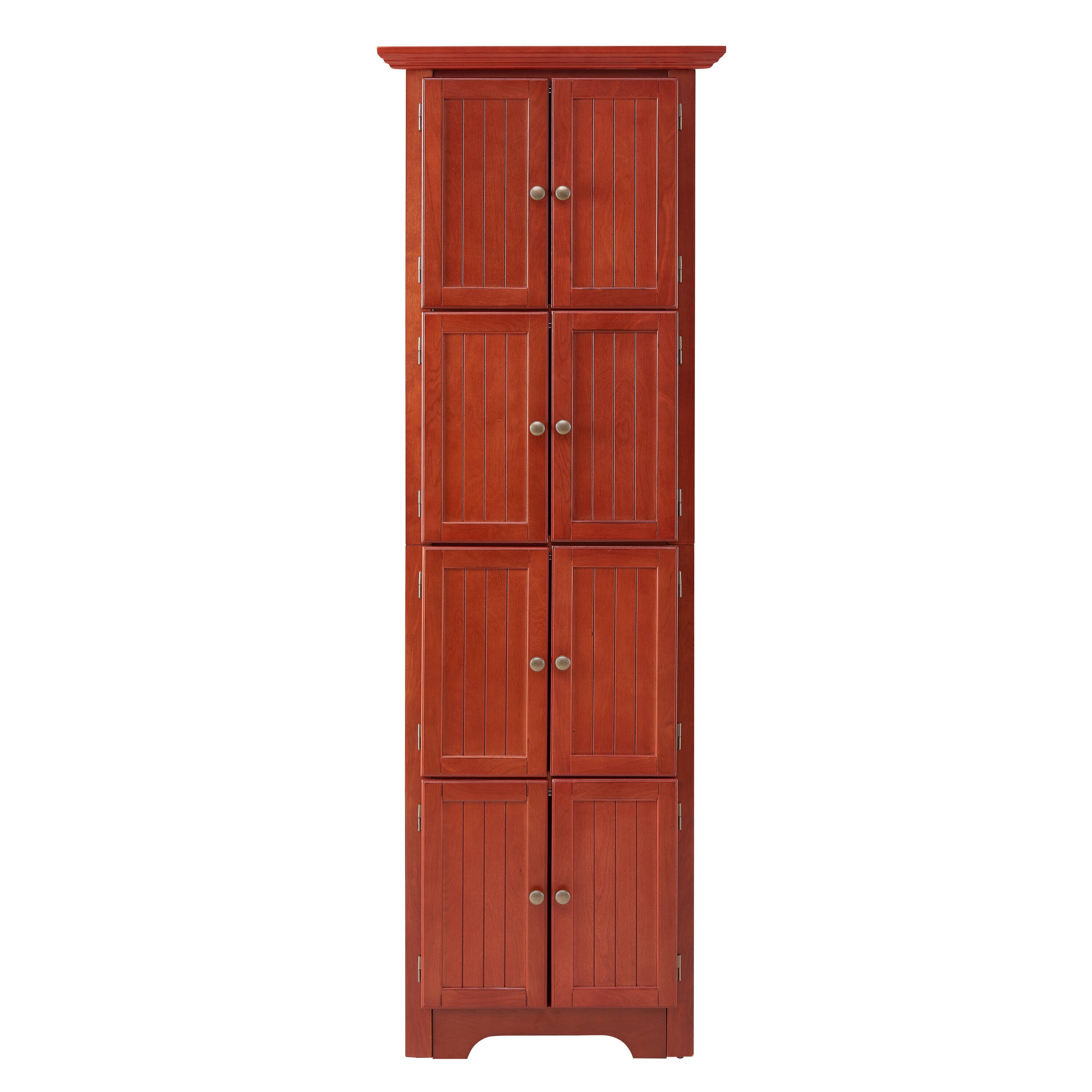 Gabinete de almacenamiento de utilidad independiente de cerezo MDF EXTRAUP 24.6 pulgadas de ancho x 72 pulgadas de alto YHLW1758P211013