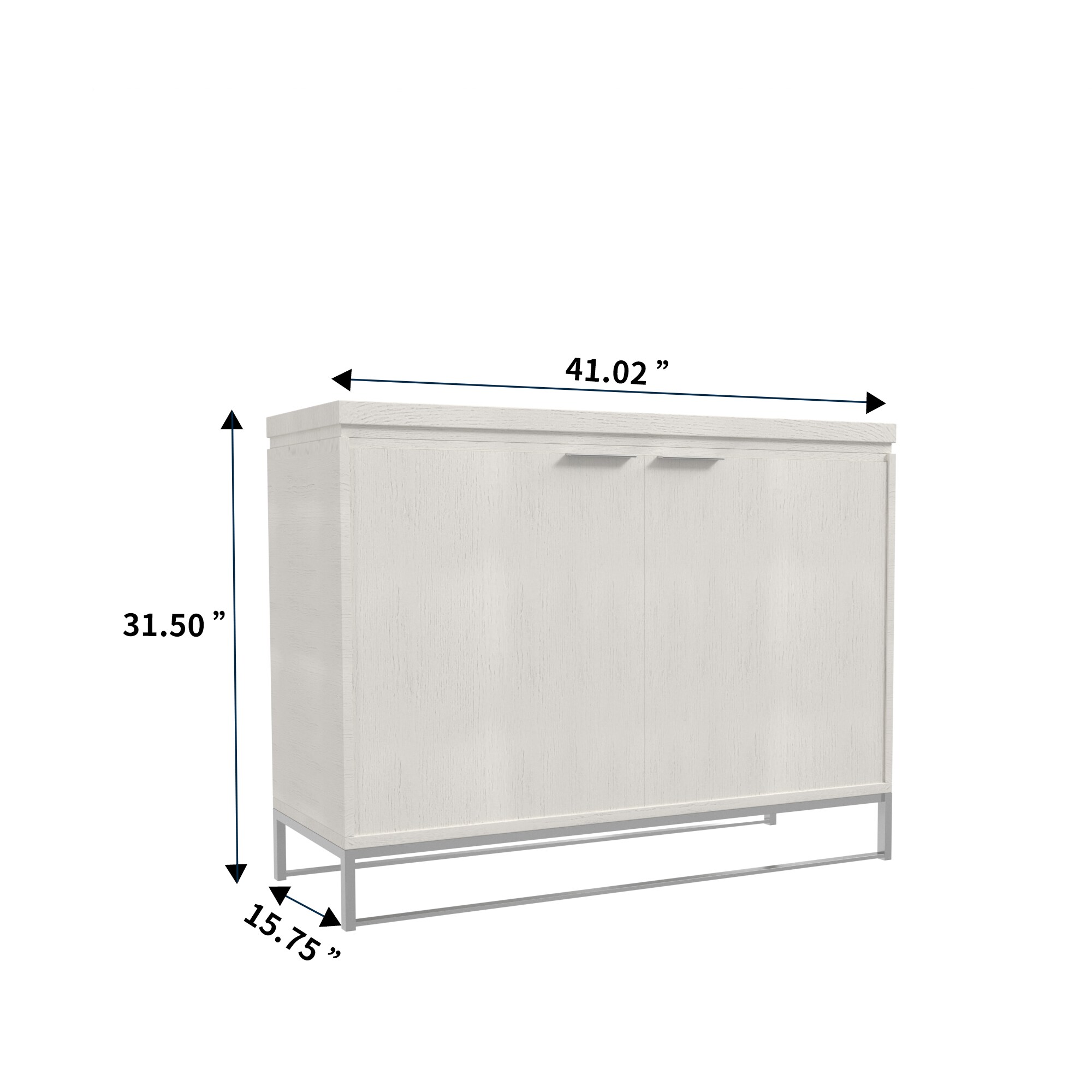 Gabinete de almacenamiento utilitario independiente blanco de MDF de 15.75 pulgadas de ancho x 31.5 pulgadas de alto CL-971S-K-GW-N de Clihome