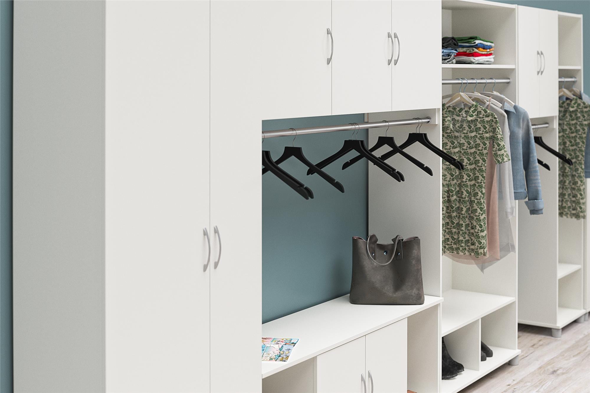 Mesa de centro Ameriwood Home Lory 59.61 pulgadas de ancho x 38.25 pulgadas de altura blanco Stipple 8757015COM