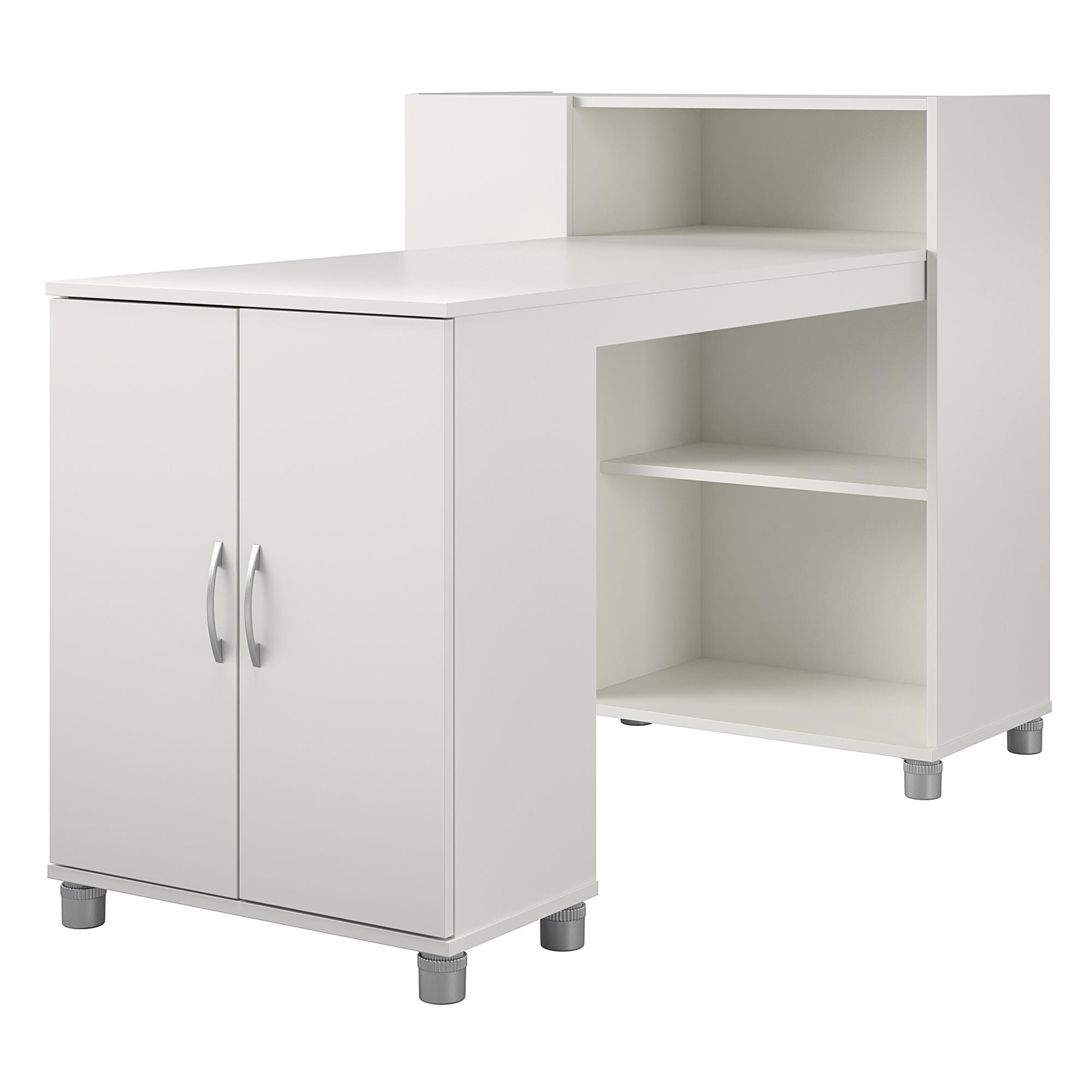 Mesa de centro Ameriwood Home Lory 59.61 pulgadas de ancho x 38.25 pulgadas de altura blanco Stipple 8757015COM