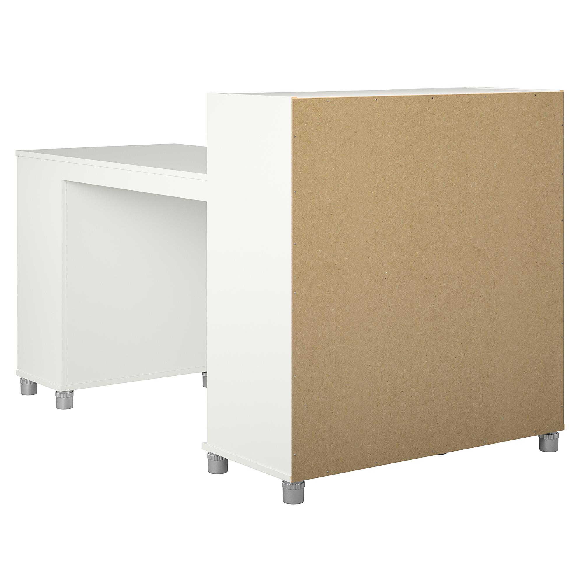 Mesa de centro Ameriwood Home Lory 59.61 pulgadas de ancho x 38.25 pulgadas de altura blanco Stipple 8757015COM
