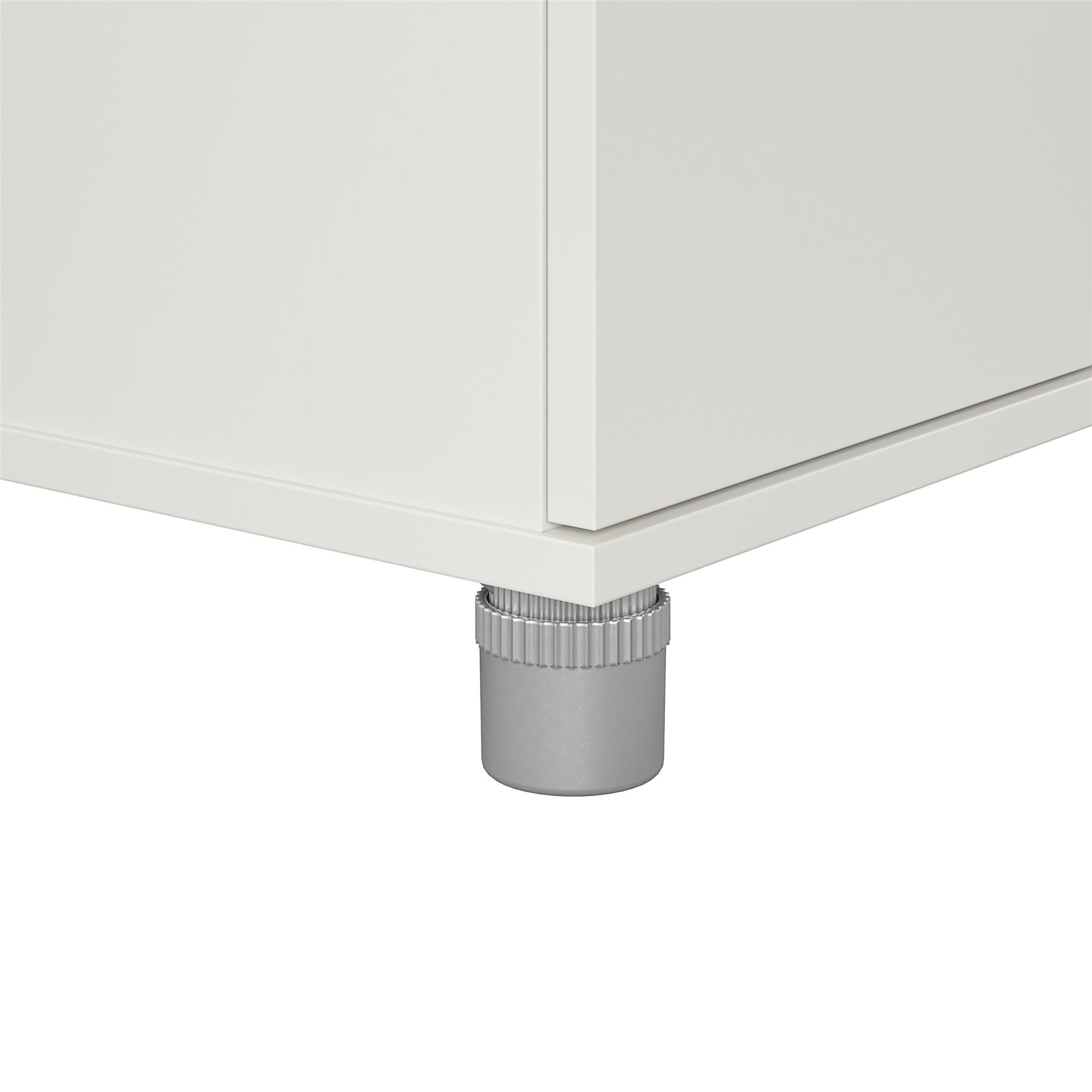 Mesa de centro Ameriwood Home Lory 59.61 pulgadas de ancho x 38.25 pulgadas de altura blanco Stipple 8757015COM