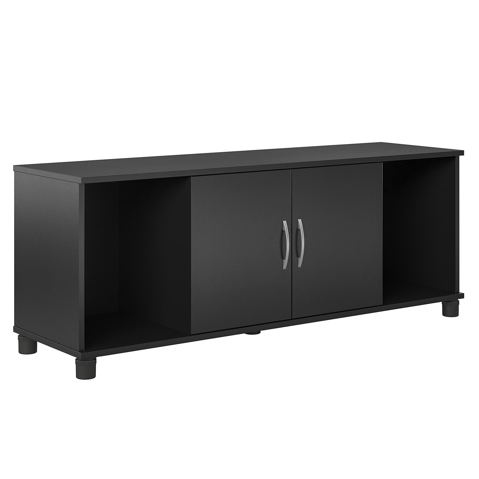 Mueble para el hogar Ameriwood Home Lory 53.58 pulgadas de ancho x 20.50 pulgadas de alto en textura negra con moteado 6004056COM