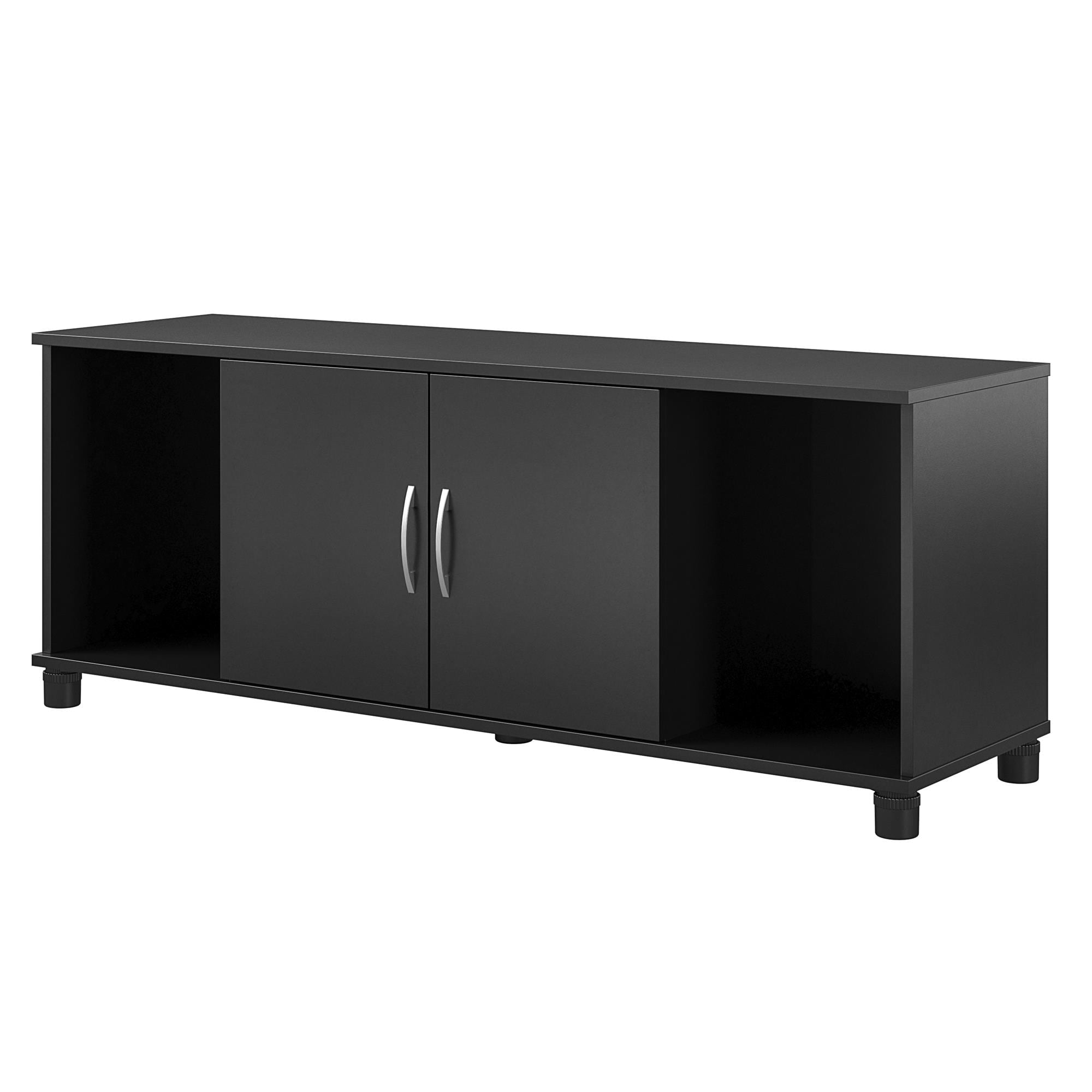 Mueble para el hogar Ameriwood Home Lory 53.58 pulgadas de ancho x 20.50 pulgadas de alto en textura negra con moteado 6004056COM