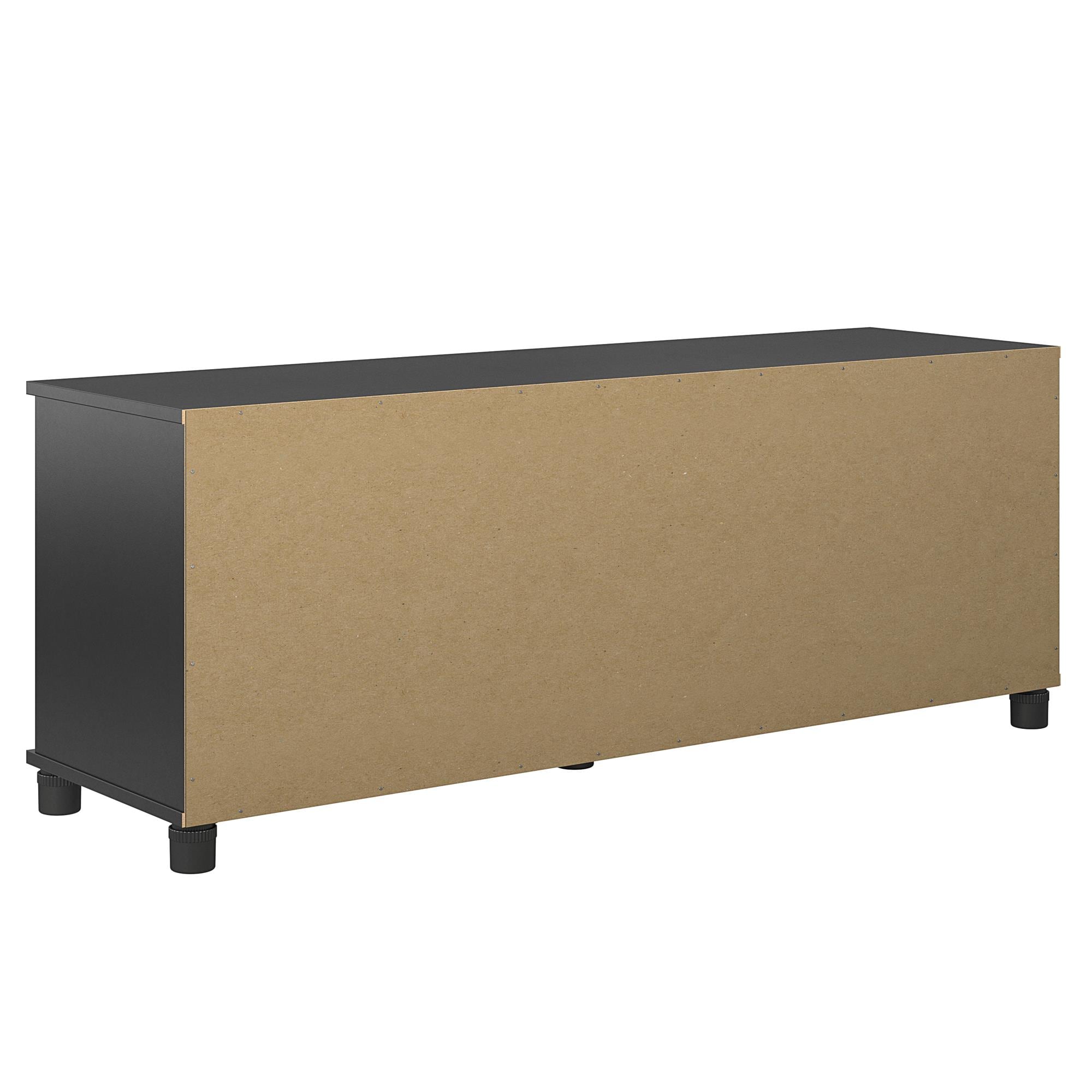 Mueble para el hogar Ameriwood Home Lory 53.58 pulgadas de ancho x 20.50 pulgadas de alto en textura negra con moteado 6004056COM