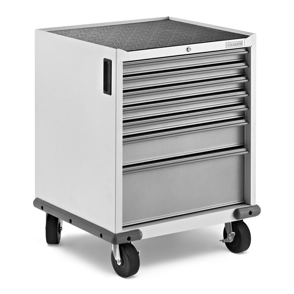 Gabinete de Garaje Autosoportante de Acero en Gris Premier Wall GearBox Gladiator de 28 pulgadas de ancho x 34.5 pulgadas de alto x 25.5 pulgadas de profundidad