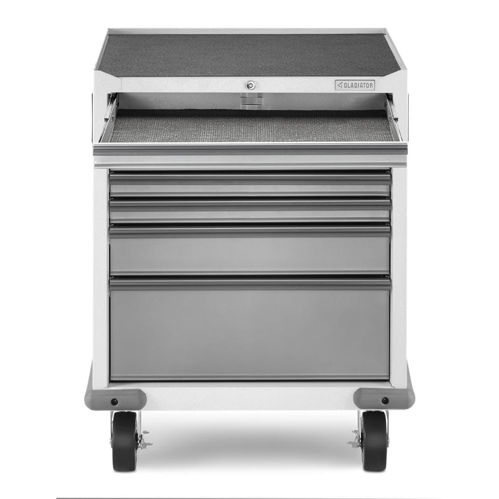 Gabinete de Garaje Autosoportante de Acero en Gris Premier Wall GearBox Gladiator de 28 pulgadas de ancho x 34.5 pulgadas de alto x 25.5 pulgadas de profundidad