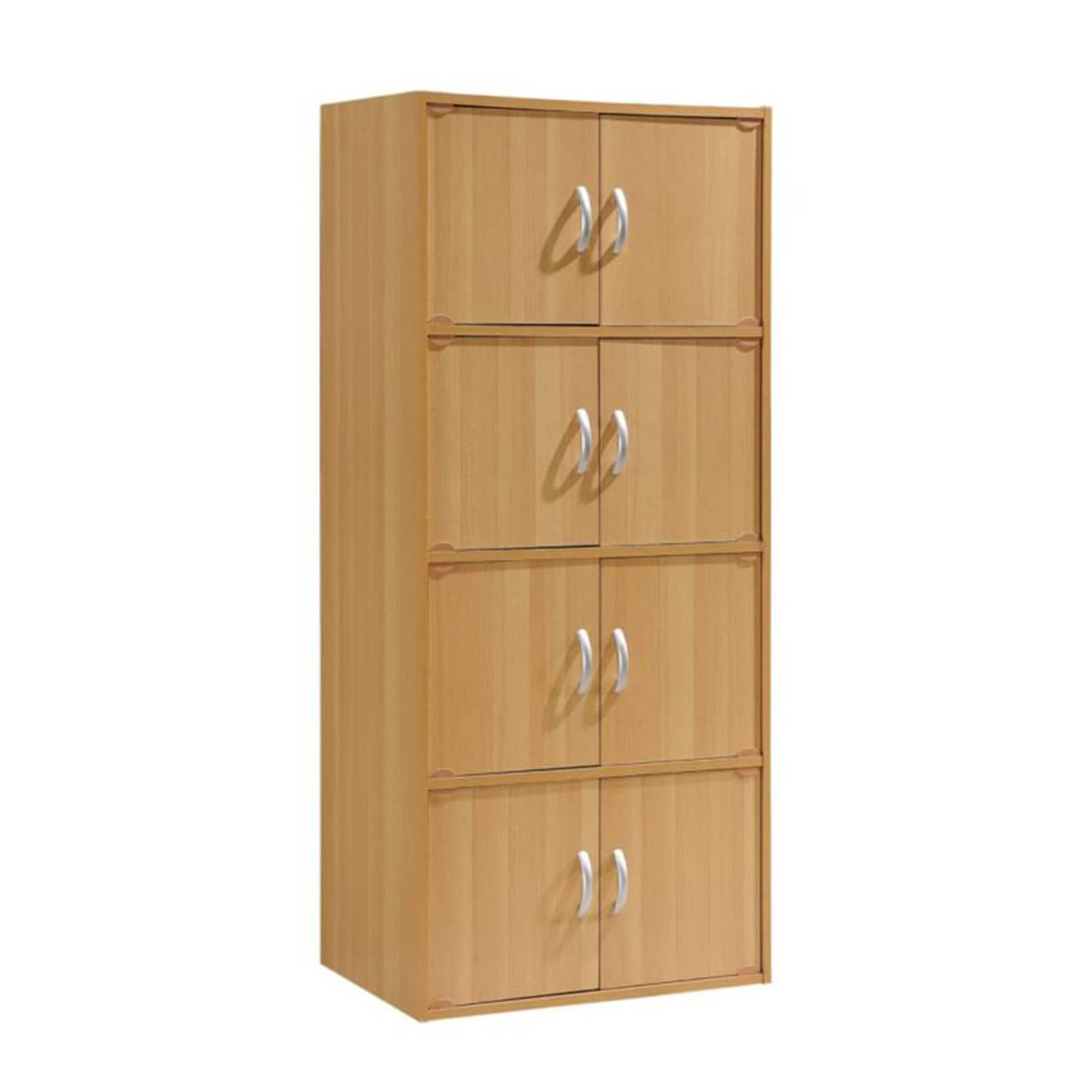 Gabinete de almacenamiento independiente de madera marrón Hodedah de 23.6 pulgadas de ancho x 54.2 pulgadas de alto