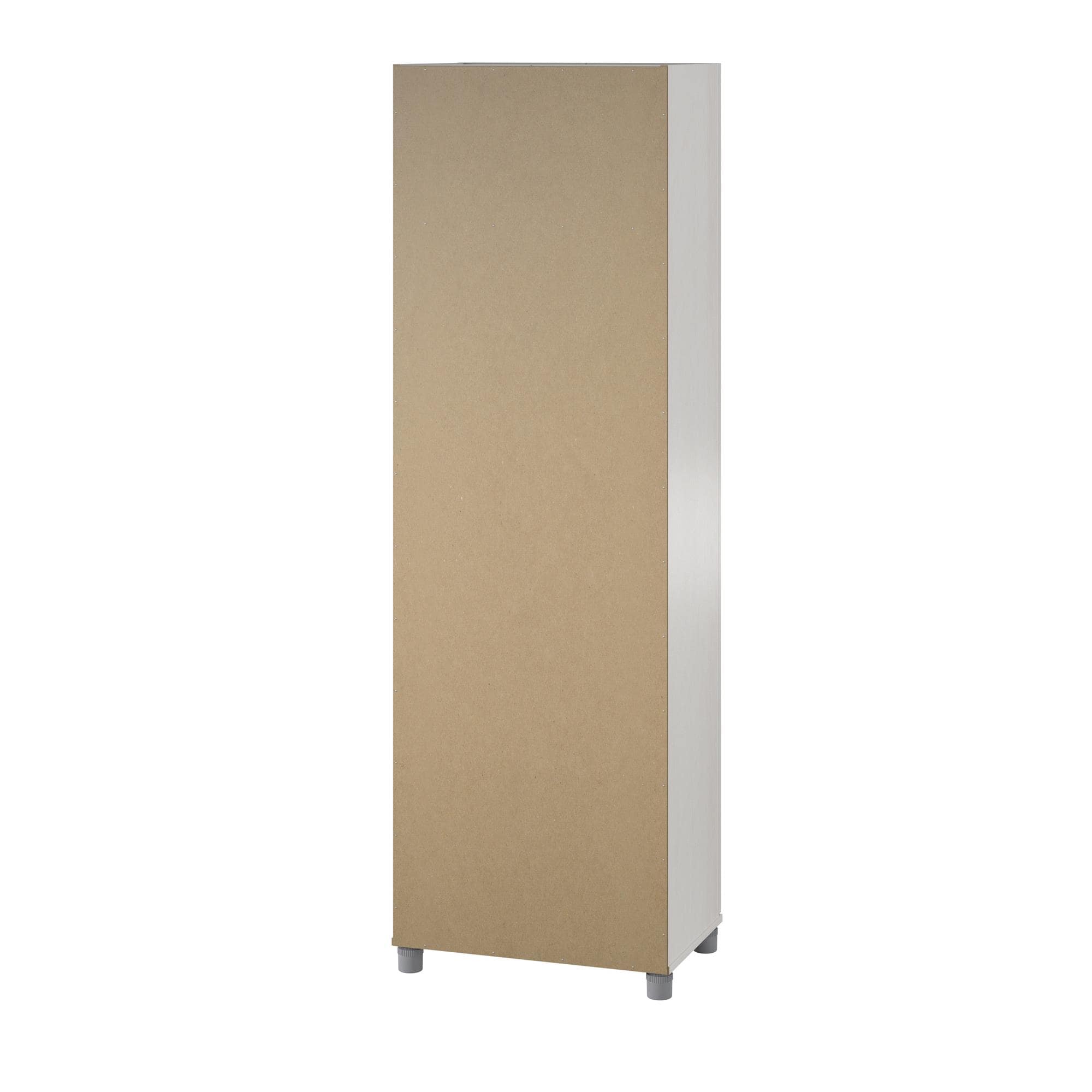 Gabinete de almacenamiento de utilidad independiente de roble magnolio de material compuesto de madera Systembuild Evolution Camberly de 23.68 pulgadas de ancho x 74.32 pulgadas de alto 2579341COM