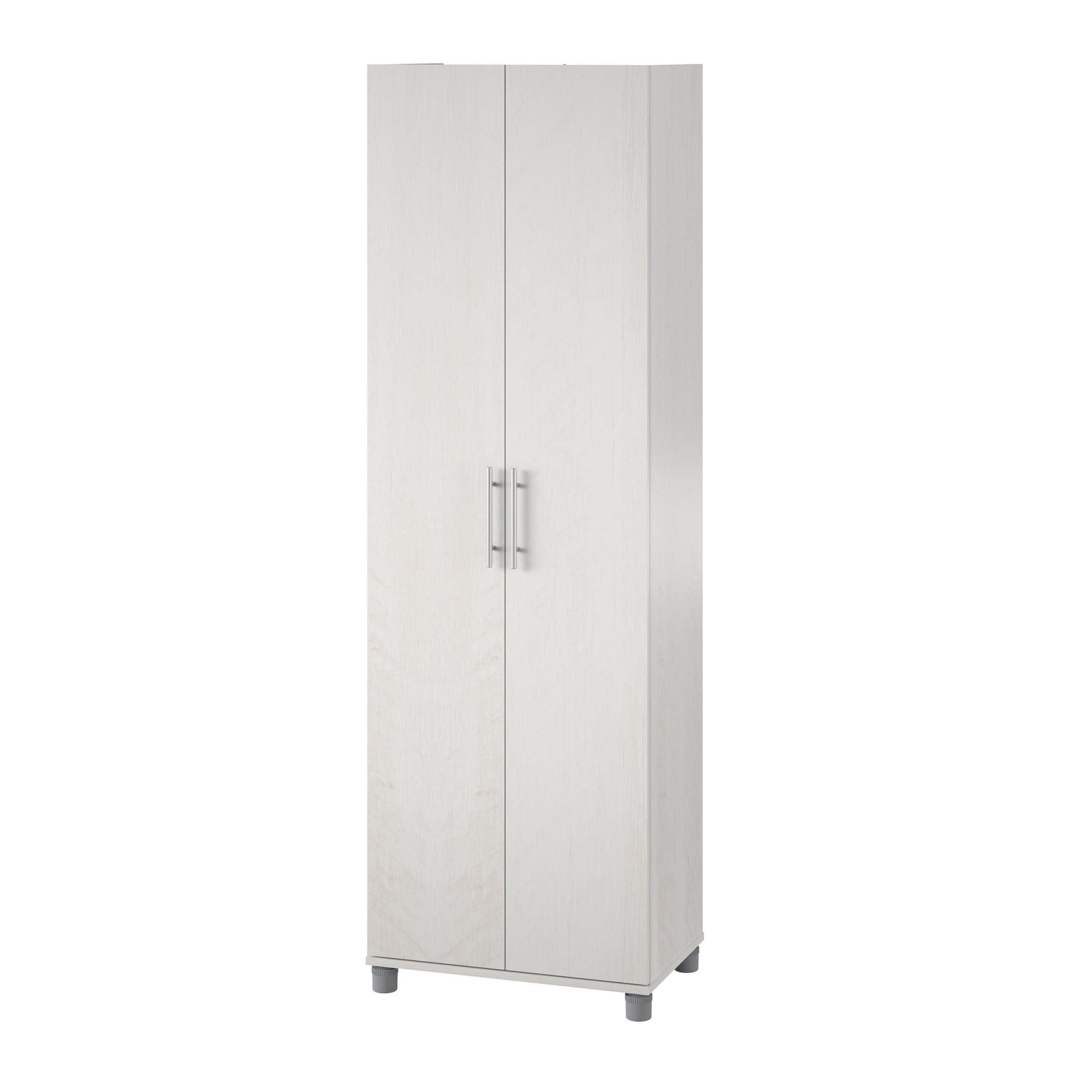 Gabinete de almacenamiento de utilidad independiente de roble magnolio de material compuesto de madera Systembuild Evolution Camberly de 23.68 pulgadas de ancho x 74.32 pulgadas de alto 2579341COM