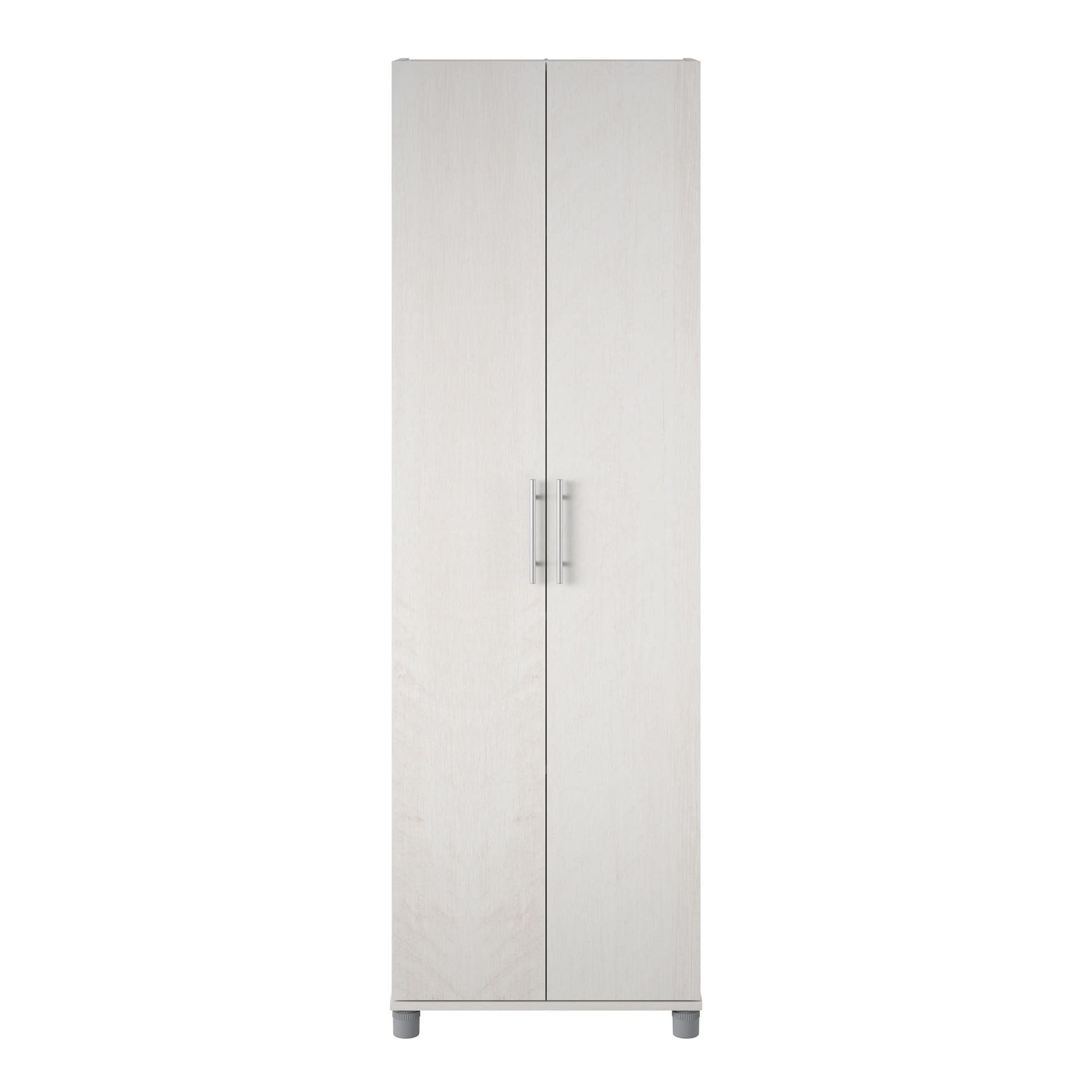 Gabinete de almacenamiento de utilidad independiente de roble magnolio de material compuesto de madera Systembuild Evolution Camberly de 23.68 pulgadas de ancho x 74.32 pulgadas de alto 2579341COM
