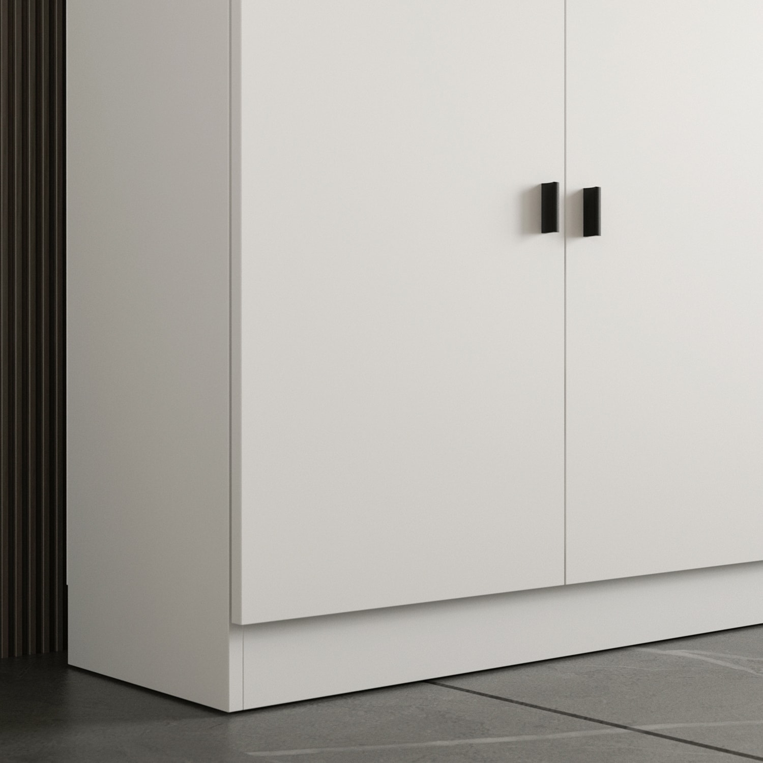 Gabinete de almacenamiento utilitario independiente de MDF blanco FUFU&GAGA de 47.2 pulgadas de ancho x 87.7 pulgadas de alto KF210157+159+163