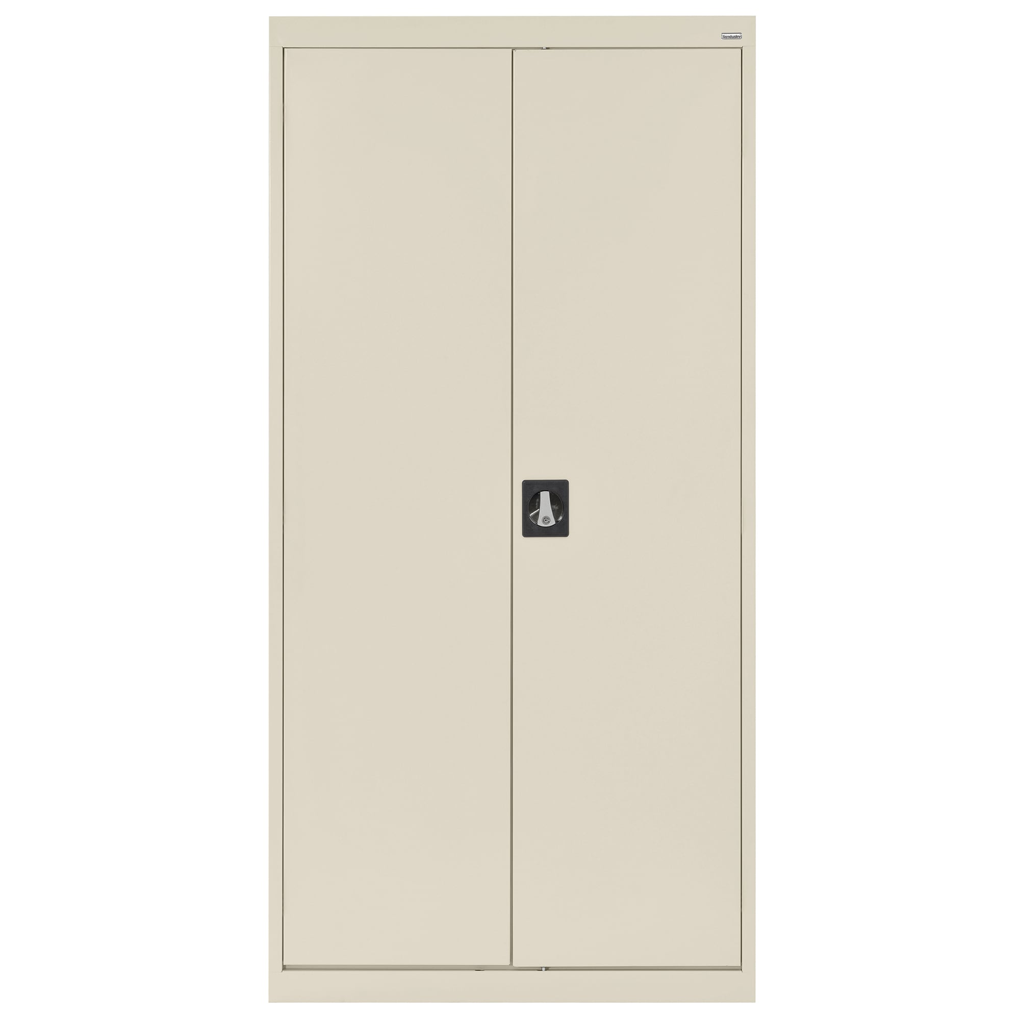 Gabinete de garaje de acero independiente en color marrón/beige de 36 pulgadas de ancho x 72 pulgadas de alto x 18 pulgadas de profundidad de Sandusky EACR361872-07