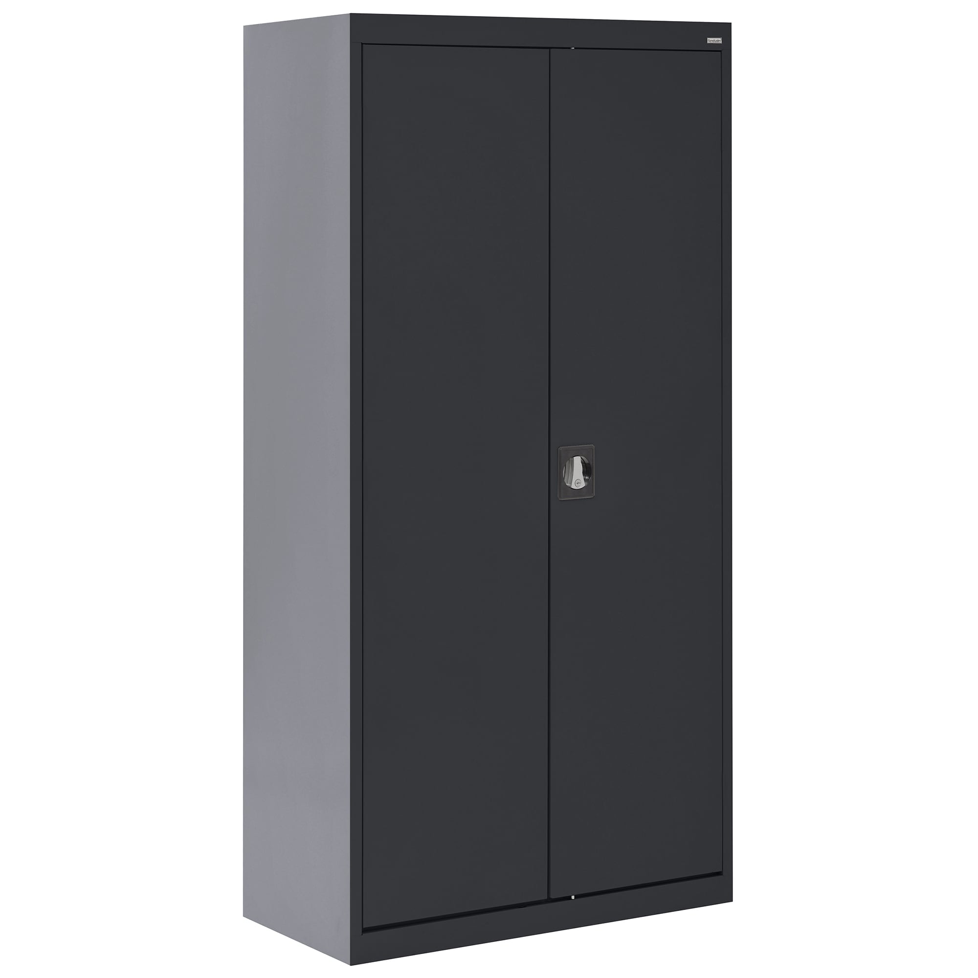 Gabinete de Garage de Acero Independiente Sandusky de 36 pulgadas de ancho x 72 pulgadas de alto x 18 pulgadas de profundidad en color negro EACR361872-09