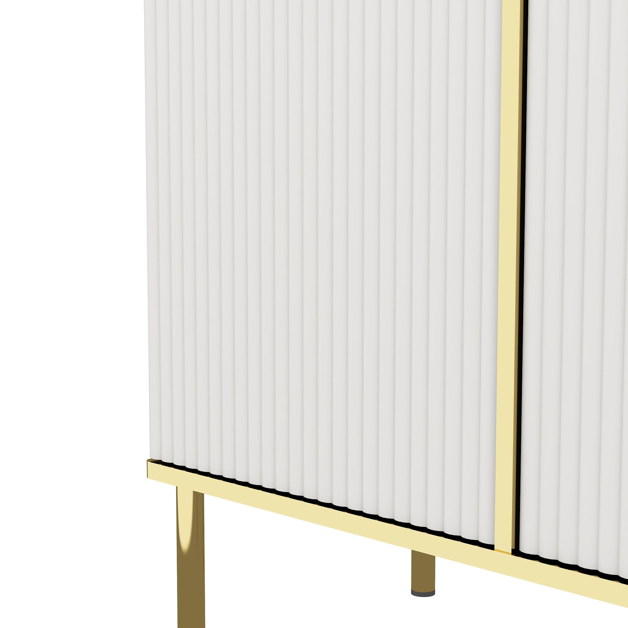 Gabinete de almacenamiento utilitario independiente blanco de MDF de 15.75 pulgadas de ancho x 31.5 pulgadas de alto ZAKLOOP WU1396P178075