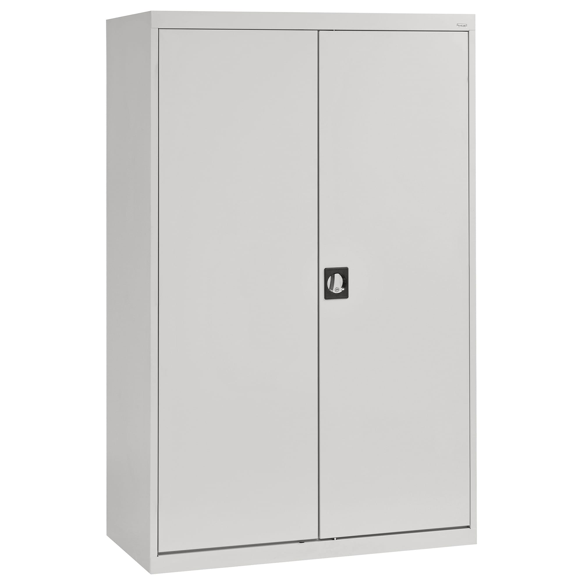 Gabinete de garaje de acero independiente en gris de 46 pulgadas de ancho x 72 pulgadas de alto x 24 pulgadas de profundidad en Sandusky EACR462472-05