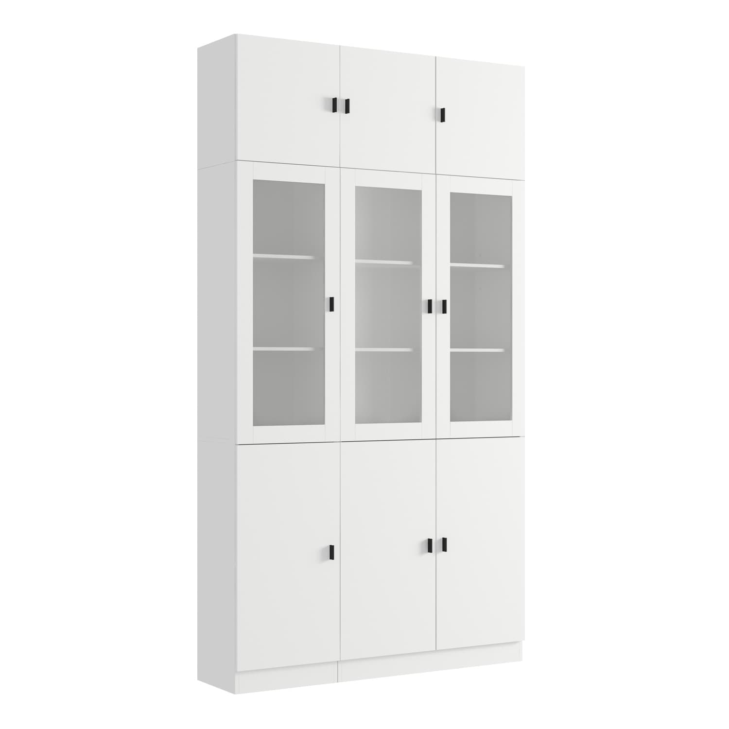 Gabinete de Almacenamiento Utilitario Independiente Blanco de MDF FUFU&GAGA de 47.2 pulgadas de ancho por 87.8 pulgadas de alto KF210158+160+163