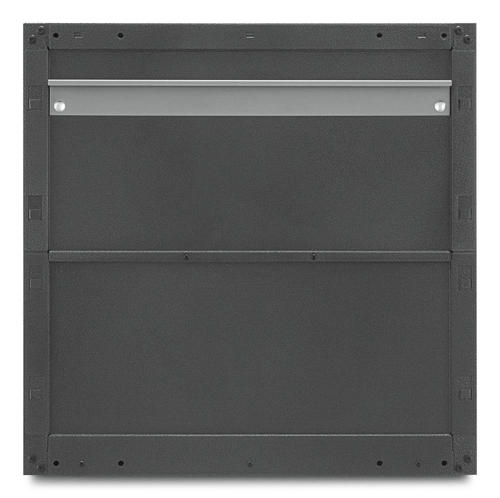 Gabinete de pared de acero gris para garaje Gladiator listo para ensamblar con puertas completas 28 pulgadas de ancho x 28 pulgadas de alto x 12 pulgadas de profundidad