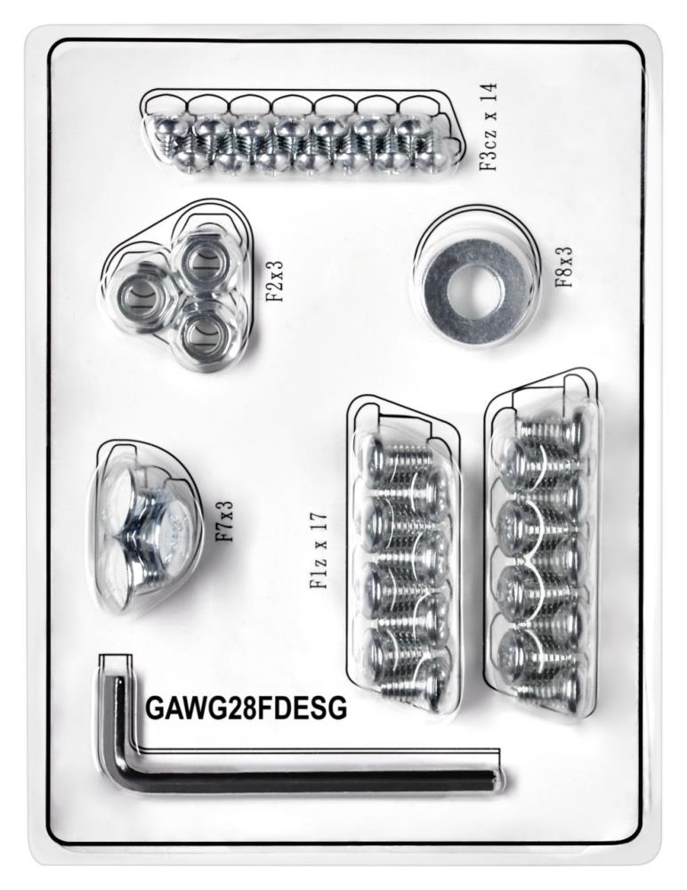 Gabinete de pared de acero gris para garaje Gladiator listo para ensamblar con puertas completas 28 pulgadas de ancho x 28 pulgadas de alto x 12 pulgadas de profundidad