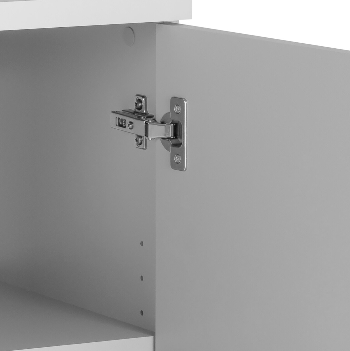 Sistema de almacenamiento para garage en color gris claro de madera compuesta con 6 gabinetes de 120 pulgadas de ancho x 72 pulgadas de alto x 16 pulgadas de profundidad Prepac GRGW-0709-6M