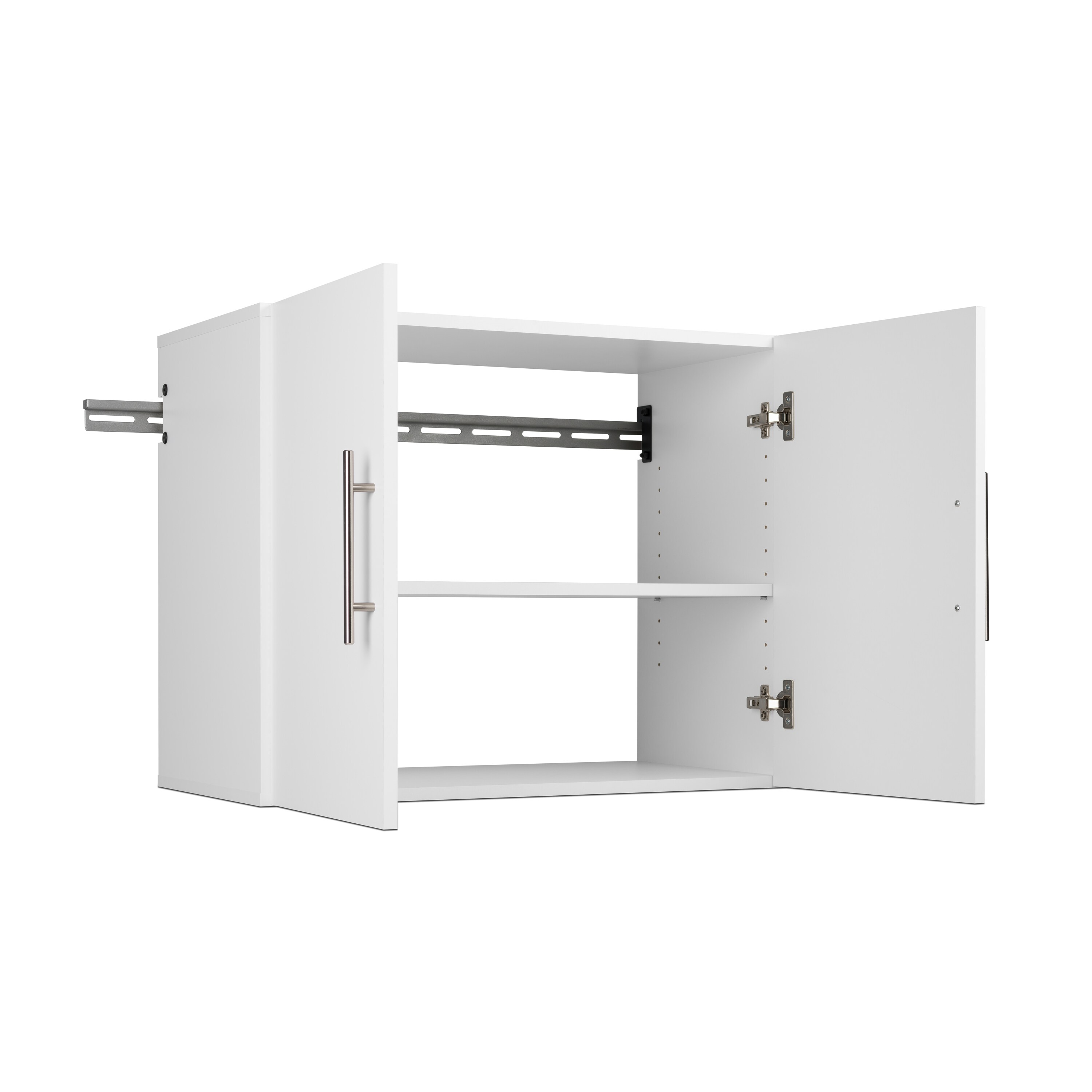 Sistema de Almacenamiento para Garaje Blanco de Madera Compuesta con 6 Gabinetes de 120 pulgadas de ancho, 72 pulgadas de alto y 16 pulgadas de profundidad WRGW-0709-6M