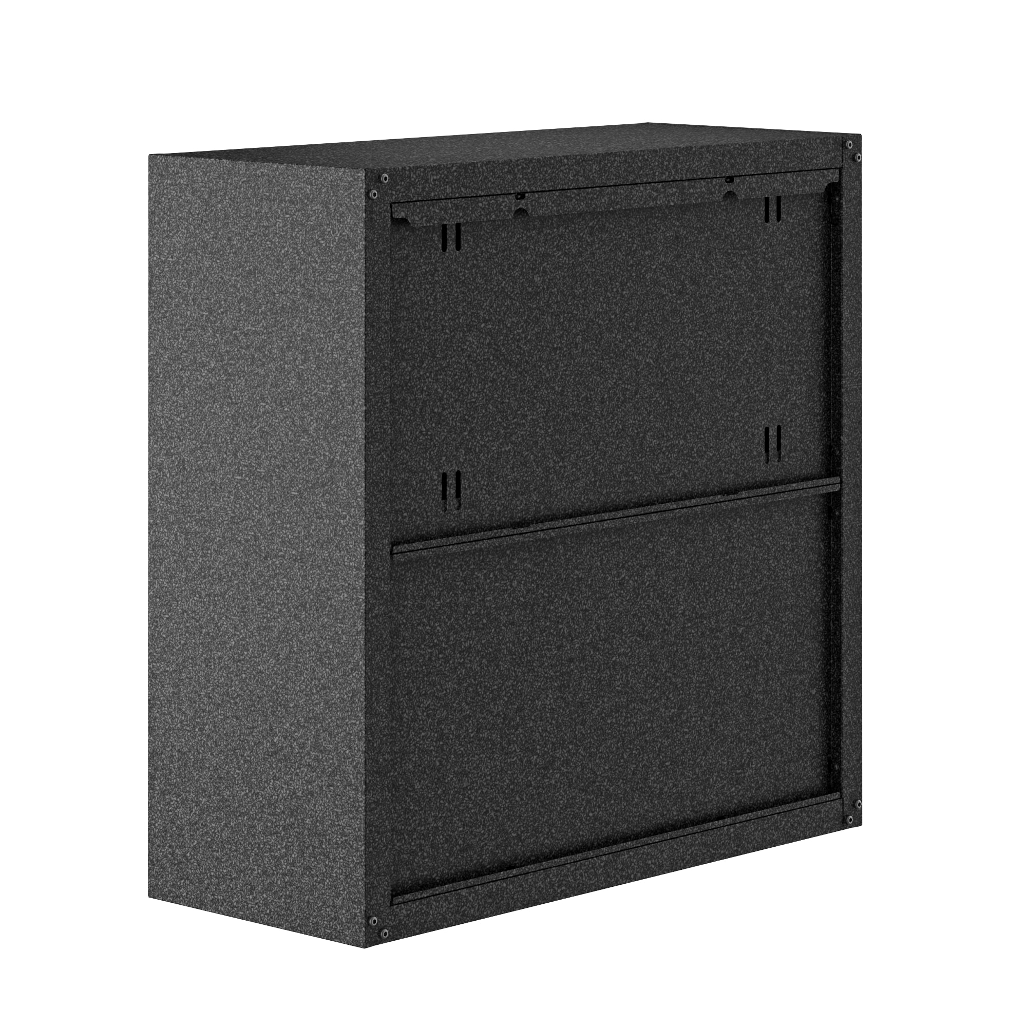 Gabinete de garaje de aluminio montado en la pared Manhattan Comfort Fortress de 30 pulgadas de ancho x 30.3 pulgadas de alto x 12.5 pulgadas de profundidad en color gris