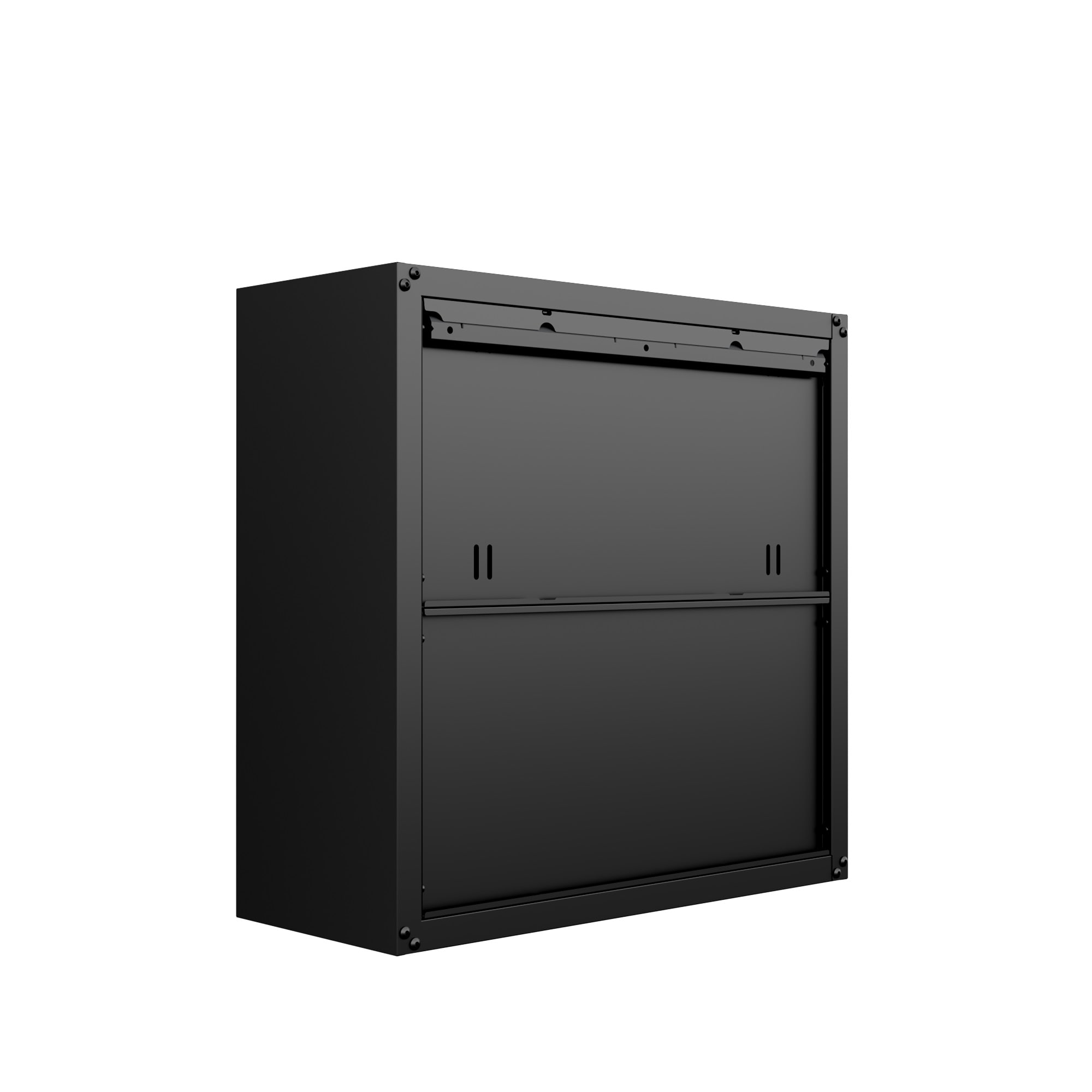 Gabinete de garaje de aluminio montado en la pared Manhattan Comfort Fortress de 30 pulgadas de ancho x 30.3 pulgadas de alto x 12.5 pulgadas de profundidad en gris 5GMC-CH